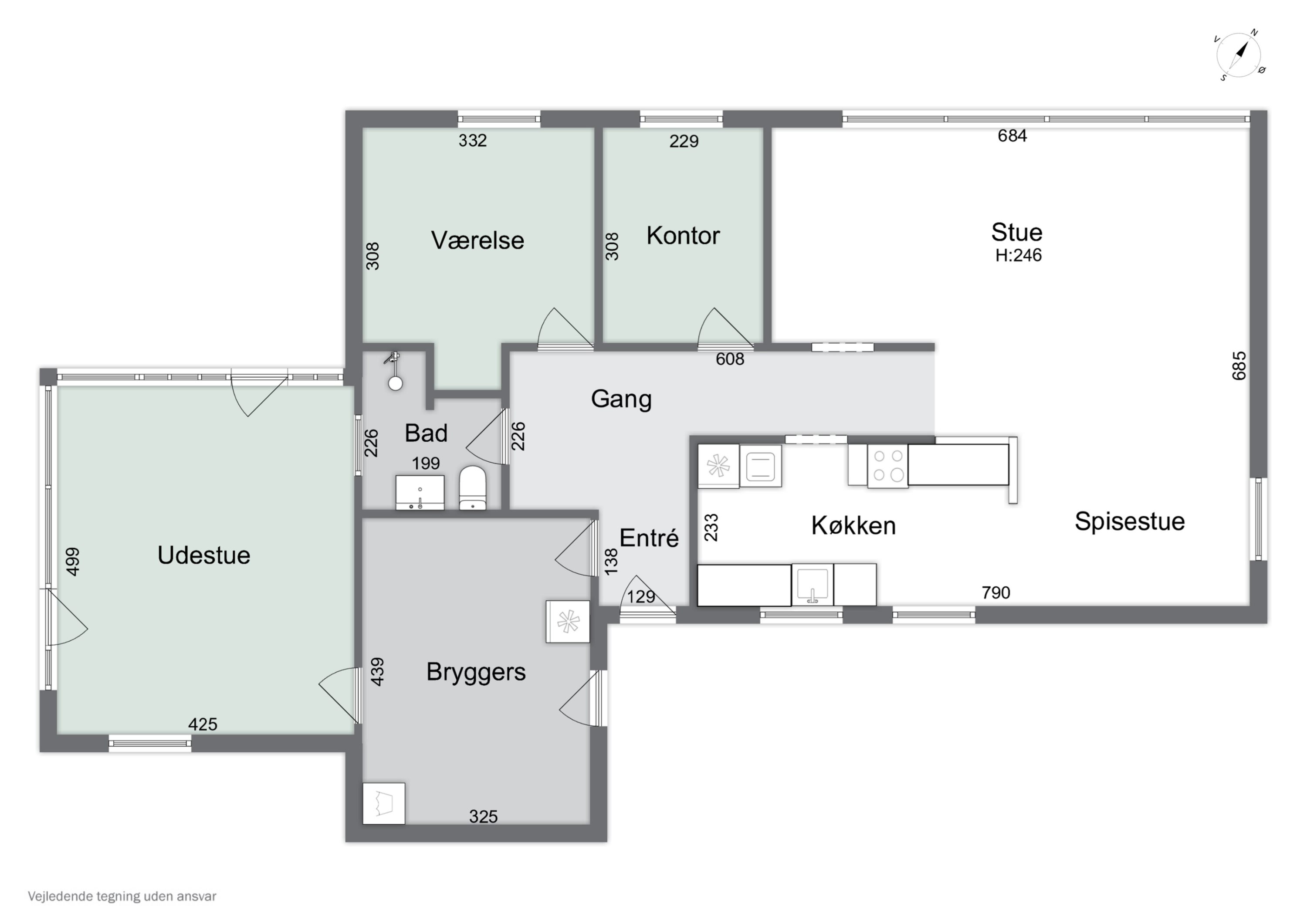 Plantegninger billede af Vorupørvej 113, Hundborg, 7700 Thisted
