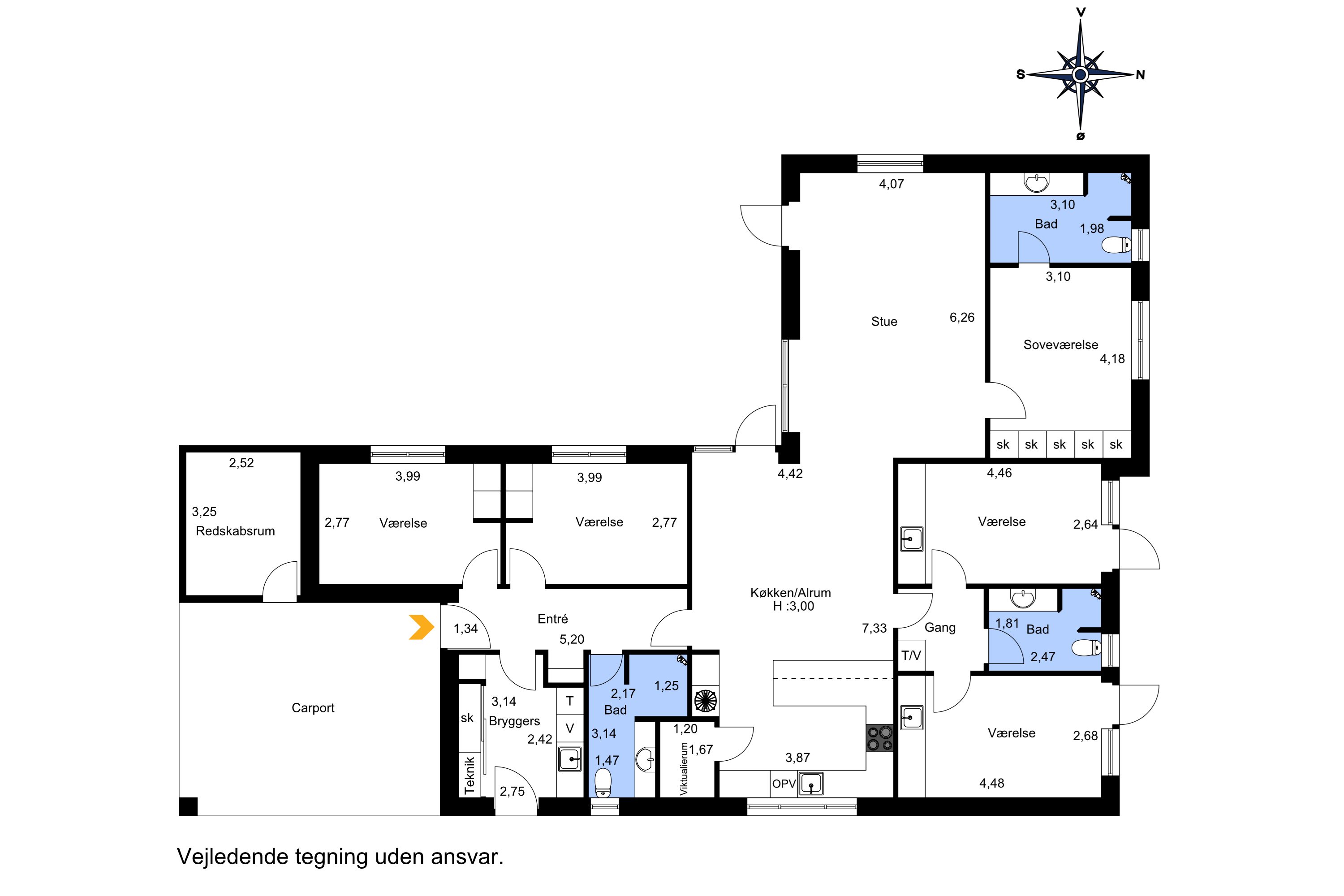 Plantegninger billede af Tinbergens Alle 115, 9260 Gistrup