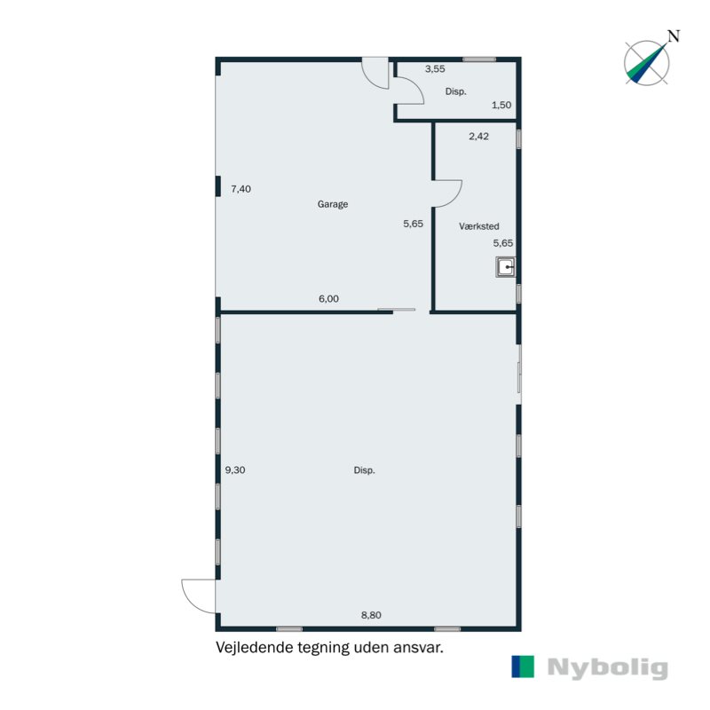 Plantegninger billede af Langagervej 62, Knud, 6100 Haderslev