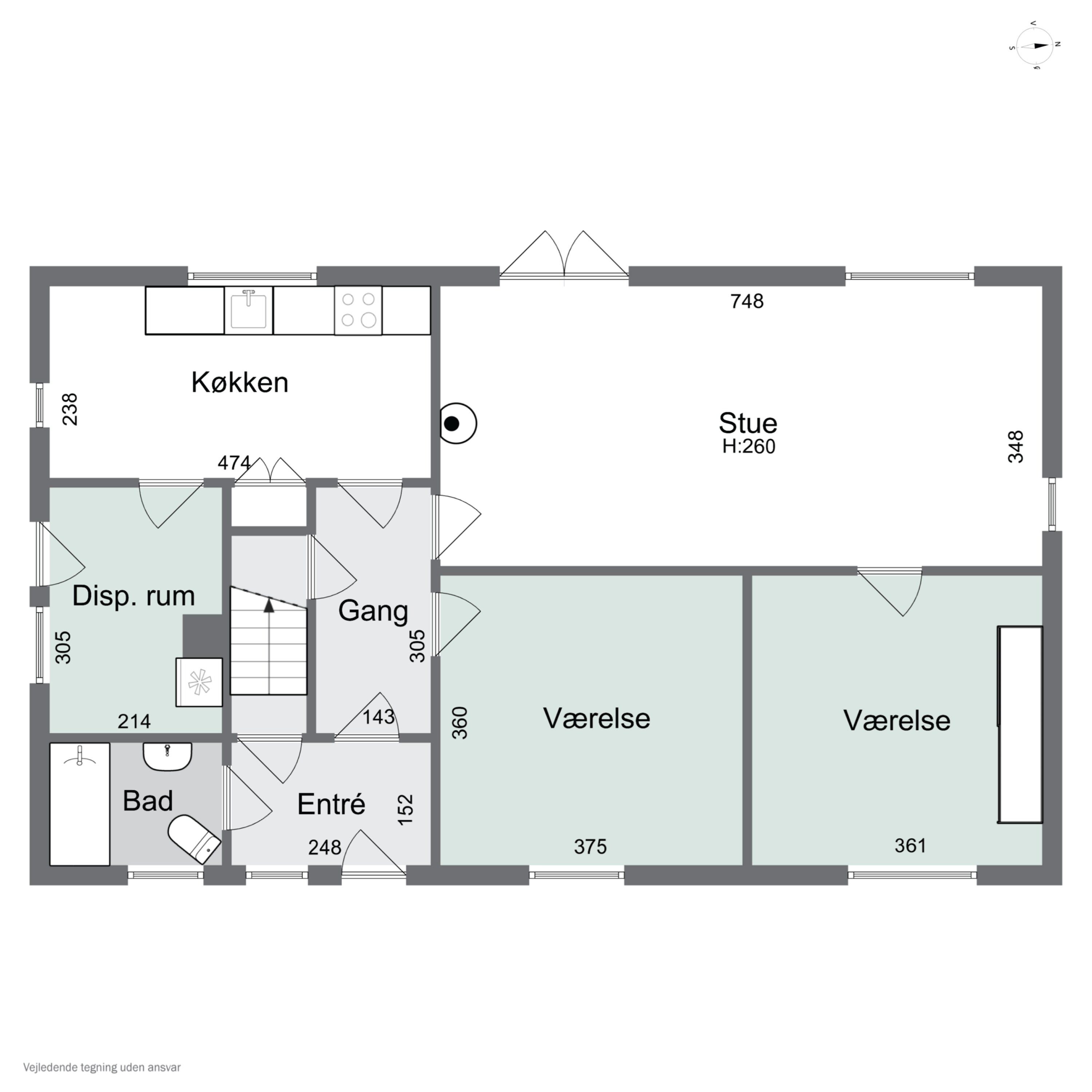 Plantegninger billede af Kalkjærvej 7, Vesterby, 7770 Vestervig