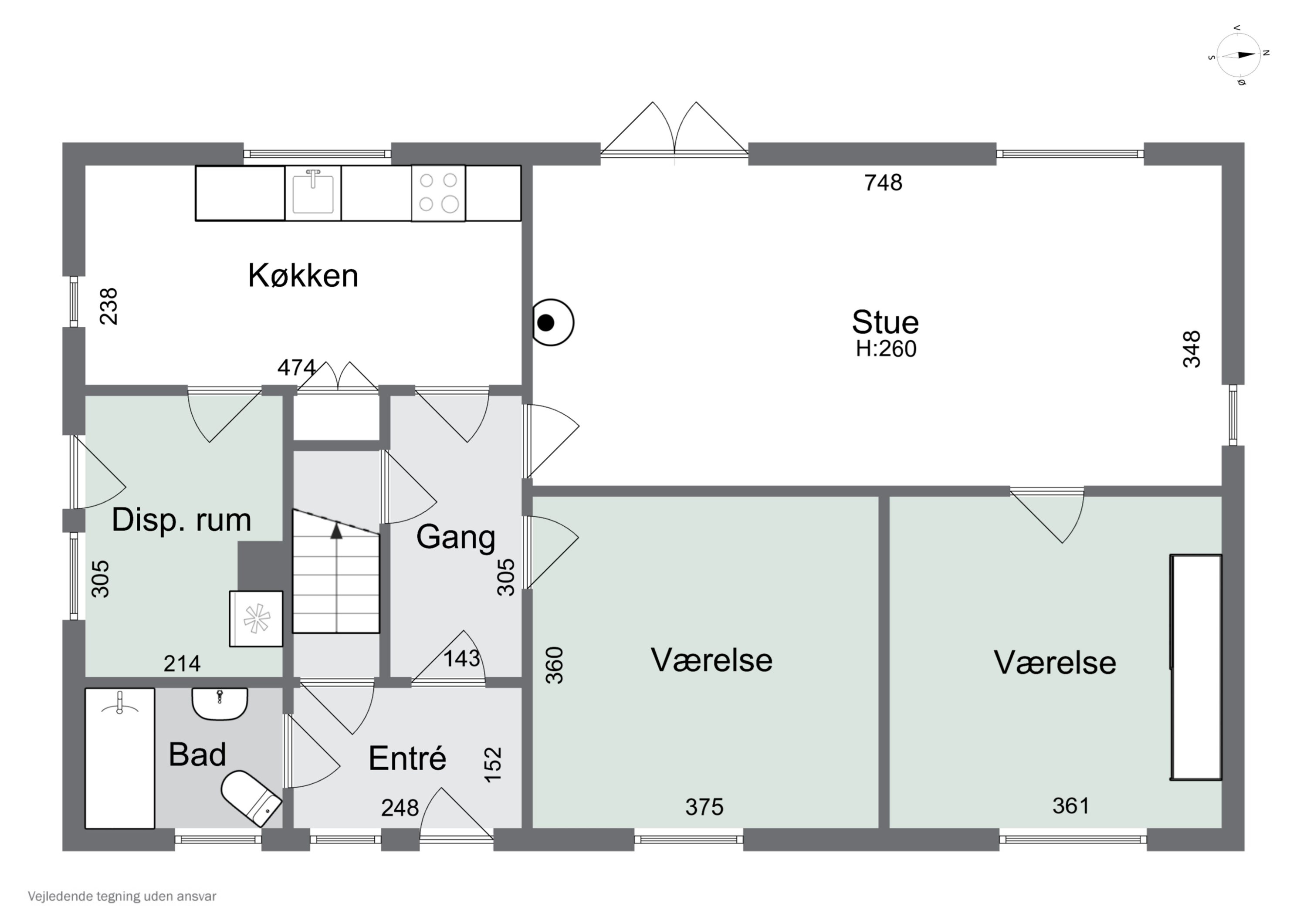 Plantegninger billede af Kalkjærvej 7, Vesterby, 7770 Vestervig