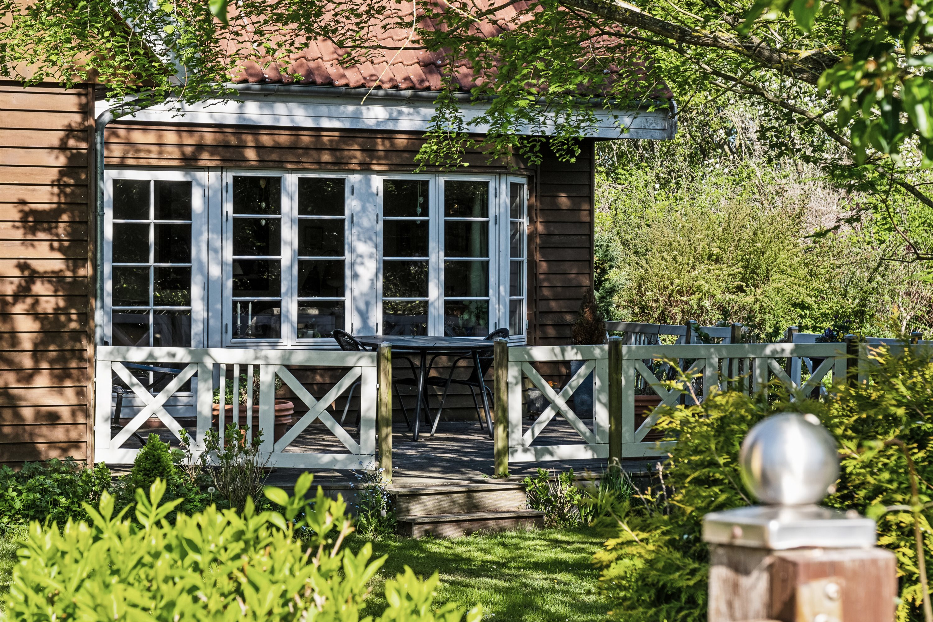 Fremhævet set fra haven billede i fuldskærmstilstand. Billede af Ny Hagestedvej 61, Ny Hagested, 4532 Gislinge