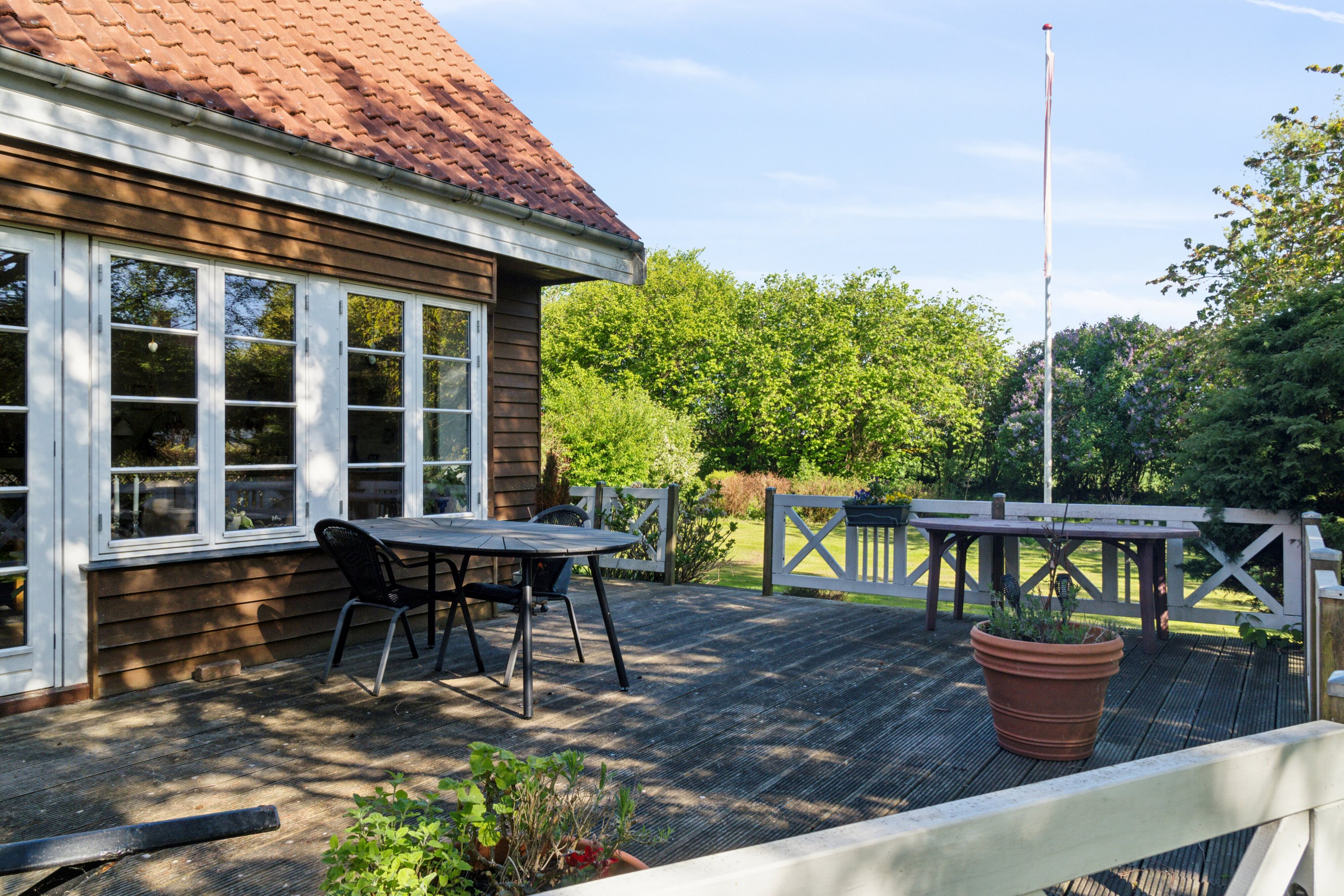 Fremhævet terrasse billede i fuldskærmstilstand. Billede af Ny Hagestedvej 61, Ny Hagested, 4532 Gislinge