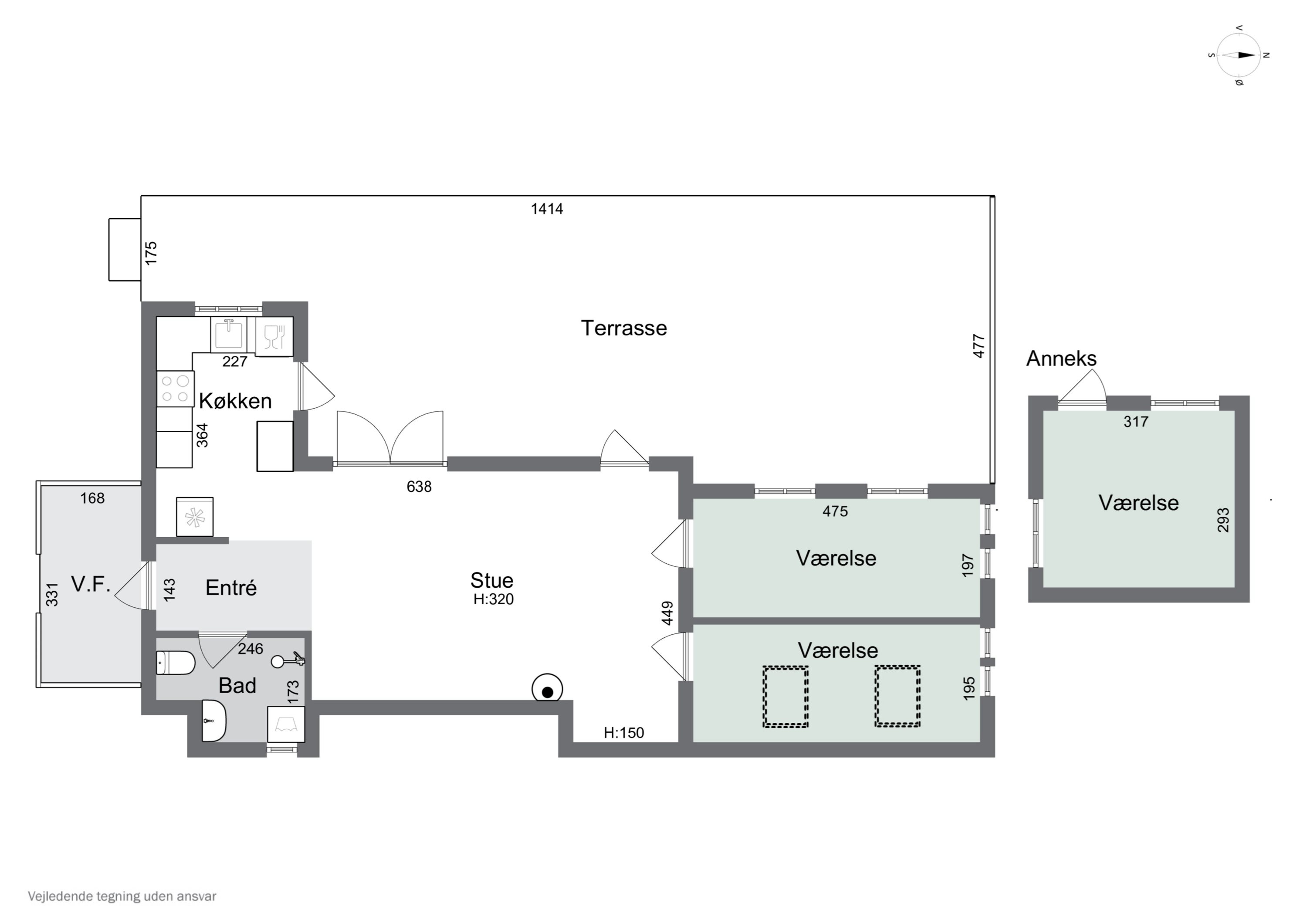 Plantegninger billede af Tengslemark Strandvej 18B, Tengslemark Lyng, 4573 Højby