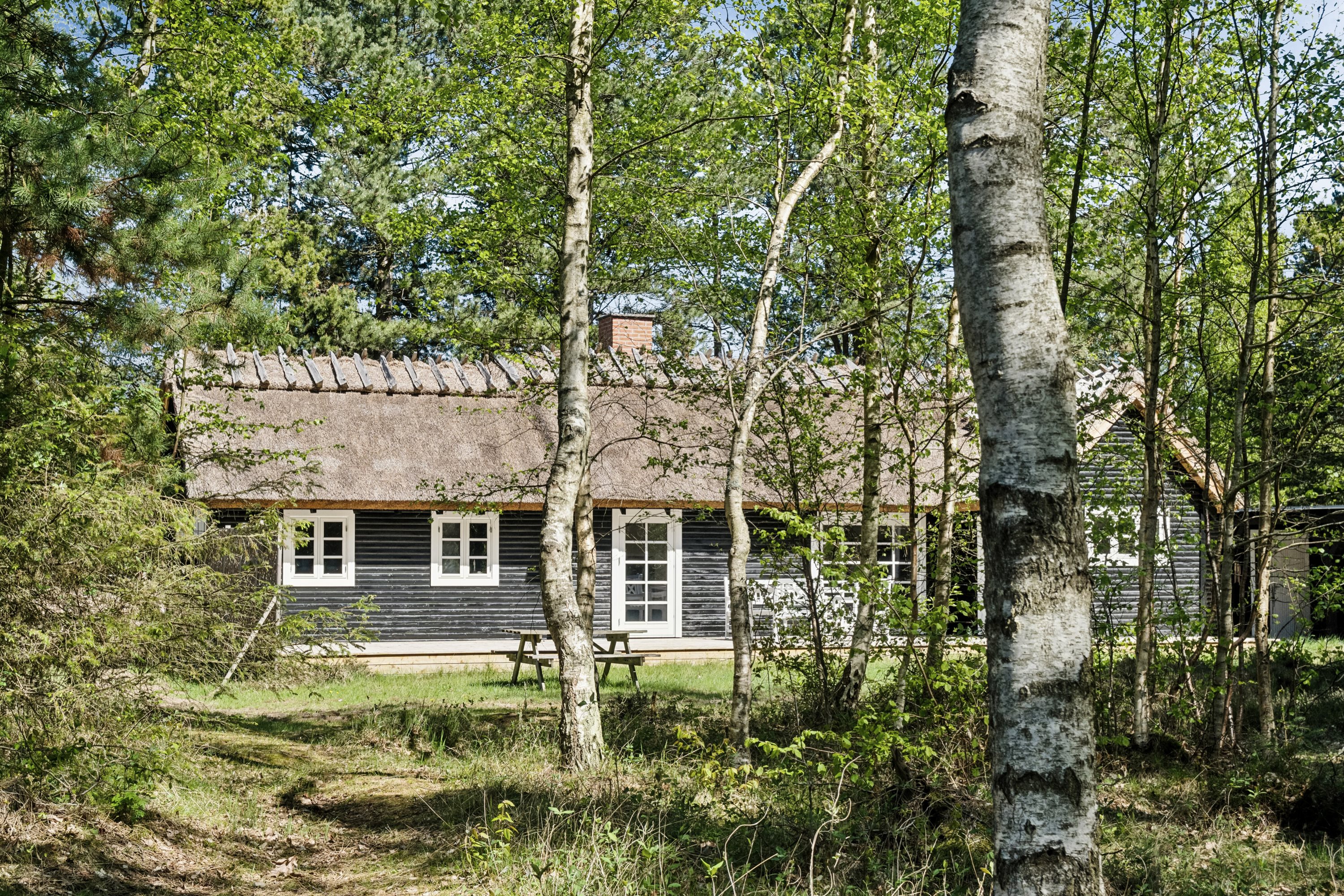 Fritidshus: Set fra haven på Tengslemark Strandvej 18B, Tengslemark Lyng, 4573 Højby