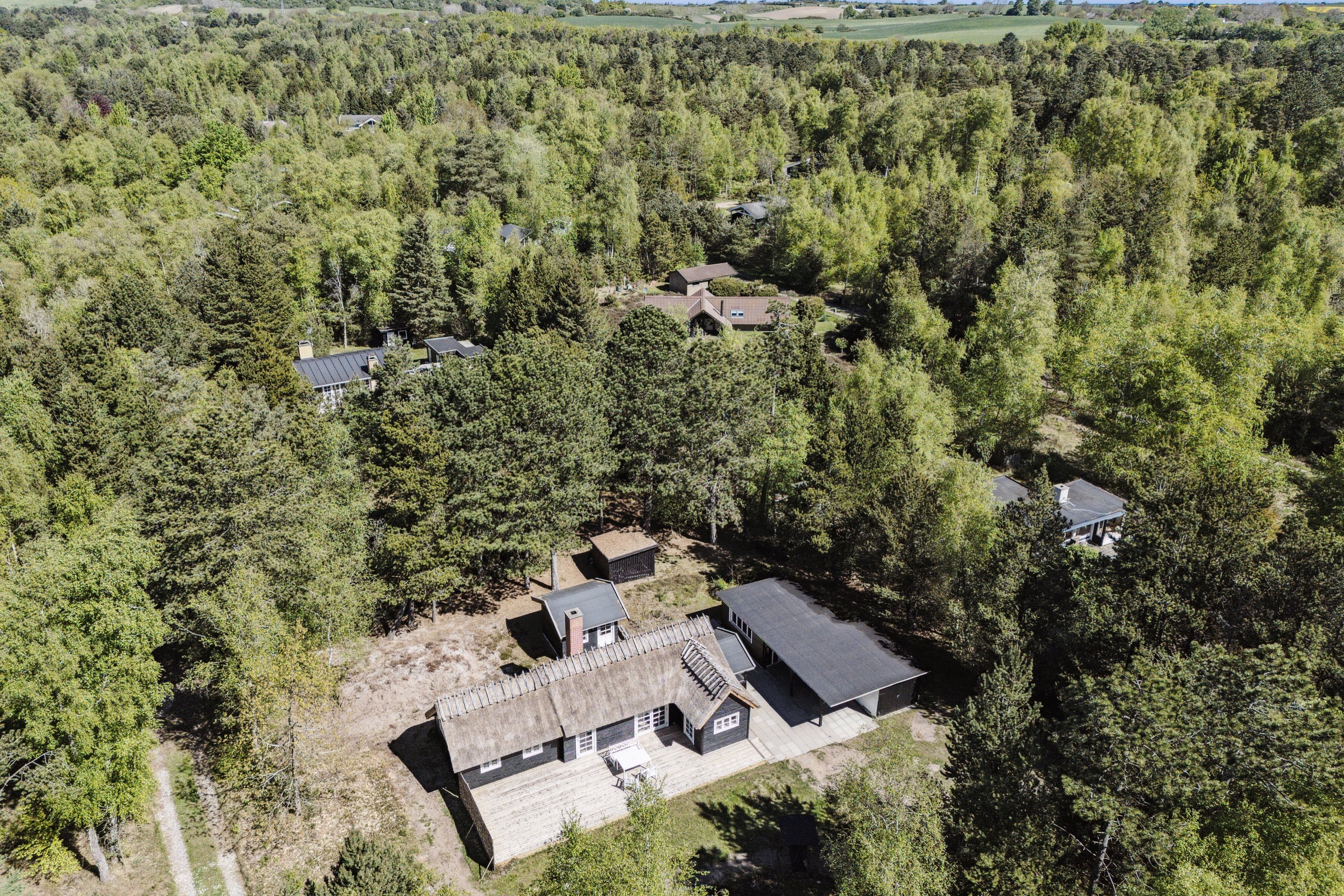 Fremhævet set fra haven billede i fuldskærmstilstand. Billede af Tengslemark Strandvej 18B, Tengslemark Lyng, 4573 Højby