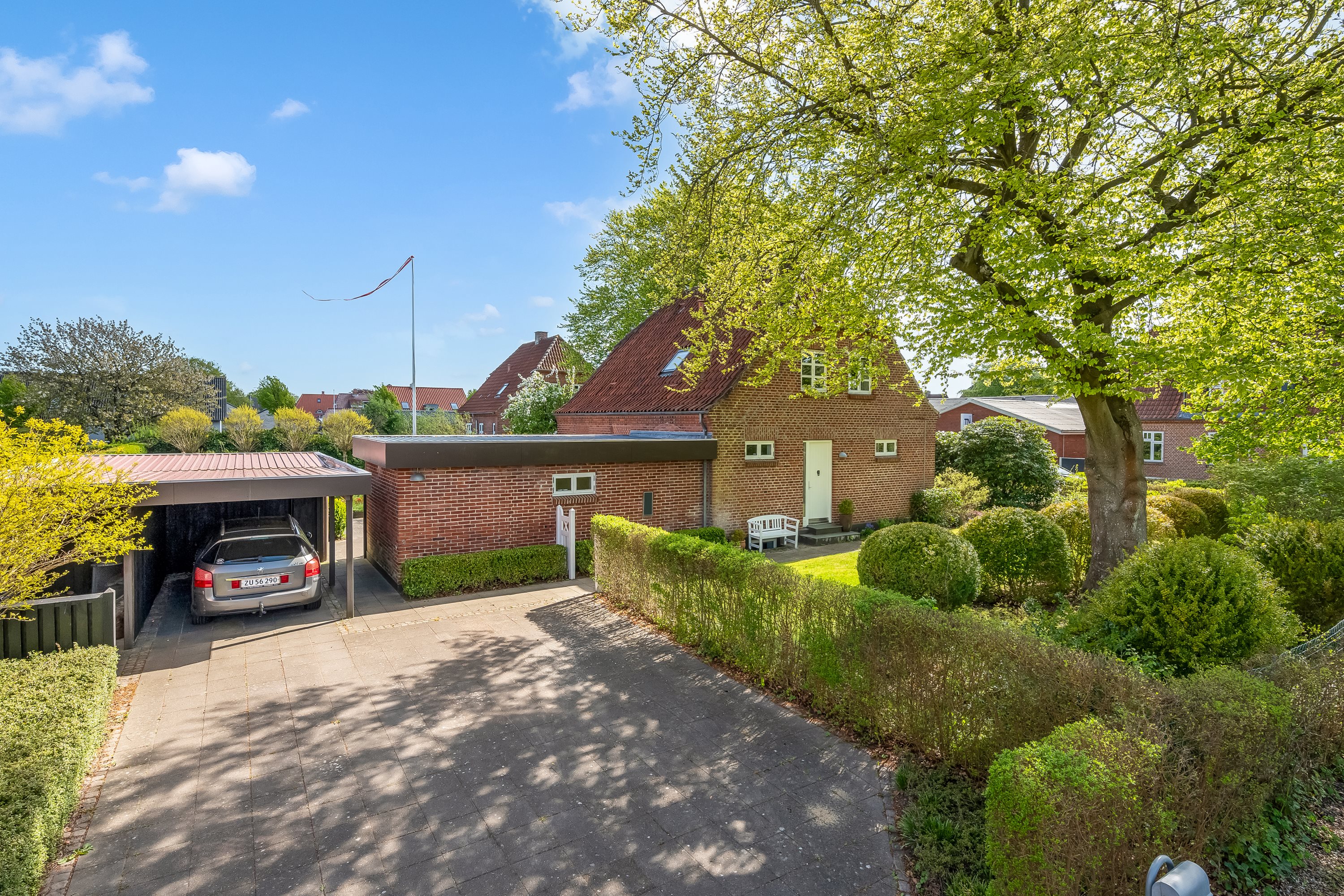 Fremhævet facade billede i fuldskærmstilstand. Billede af Vendersgade 6A, 6900 Skjern