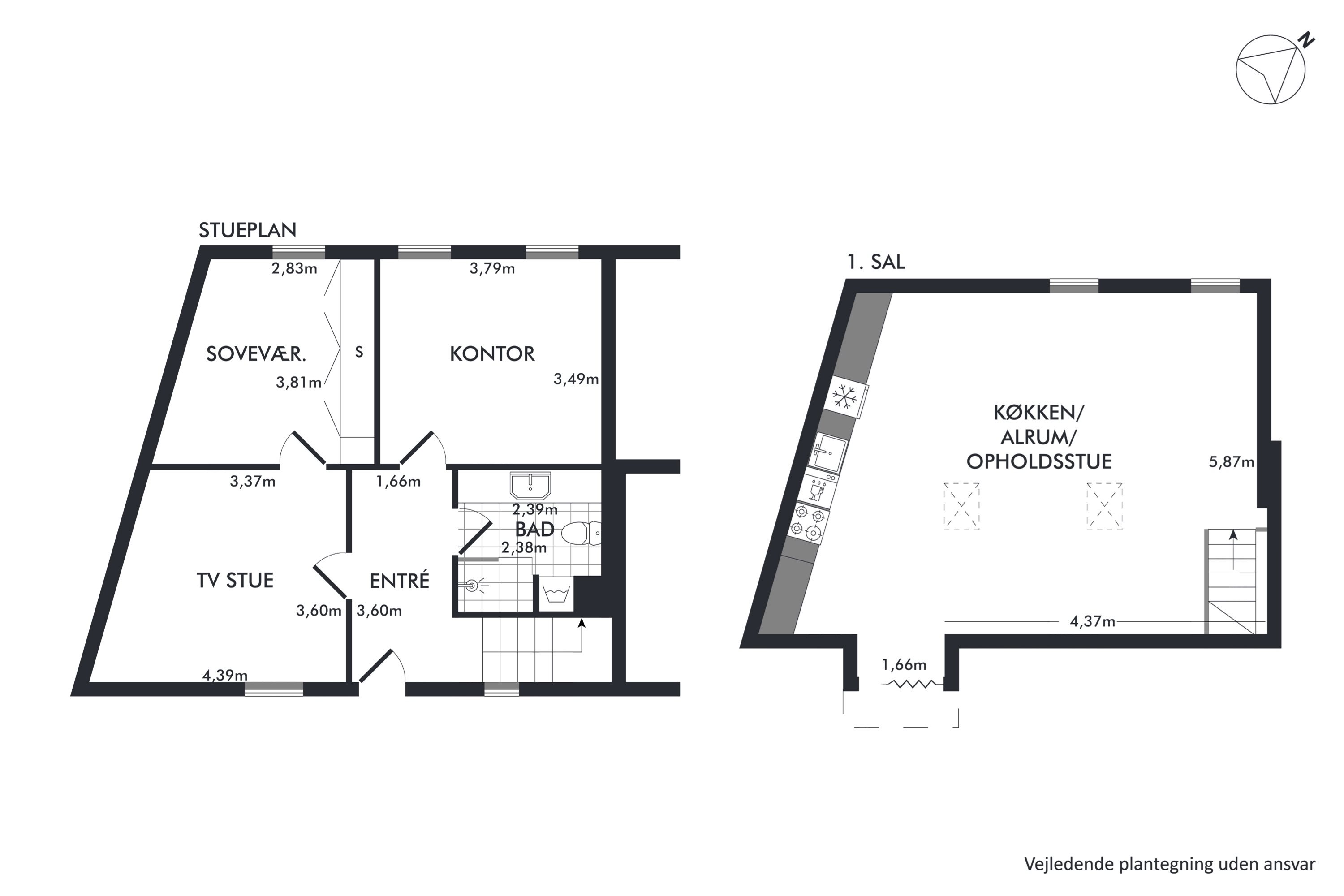 Plantegninger billede af Hjelmerstald 37, 1., 9000 Aalborg
