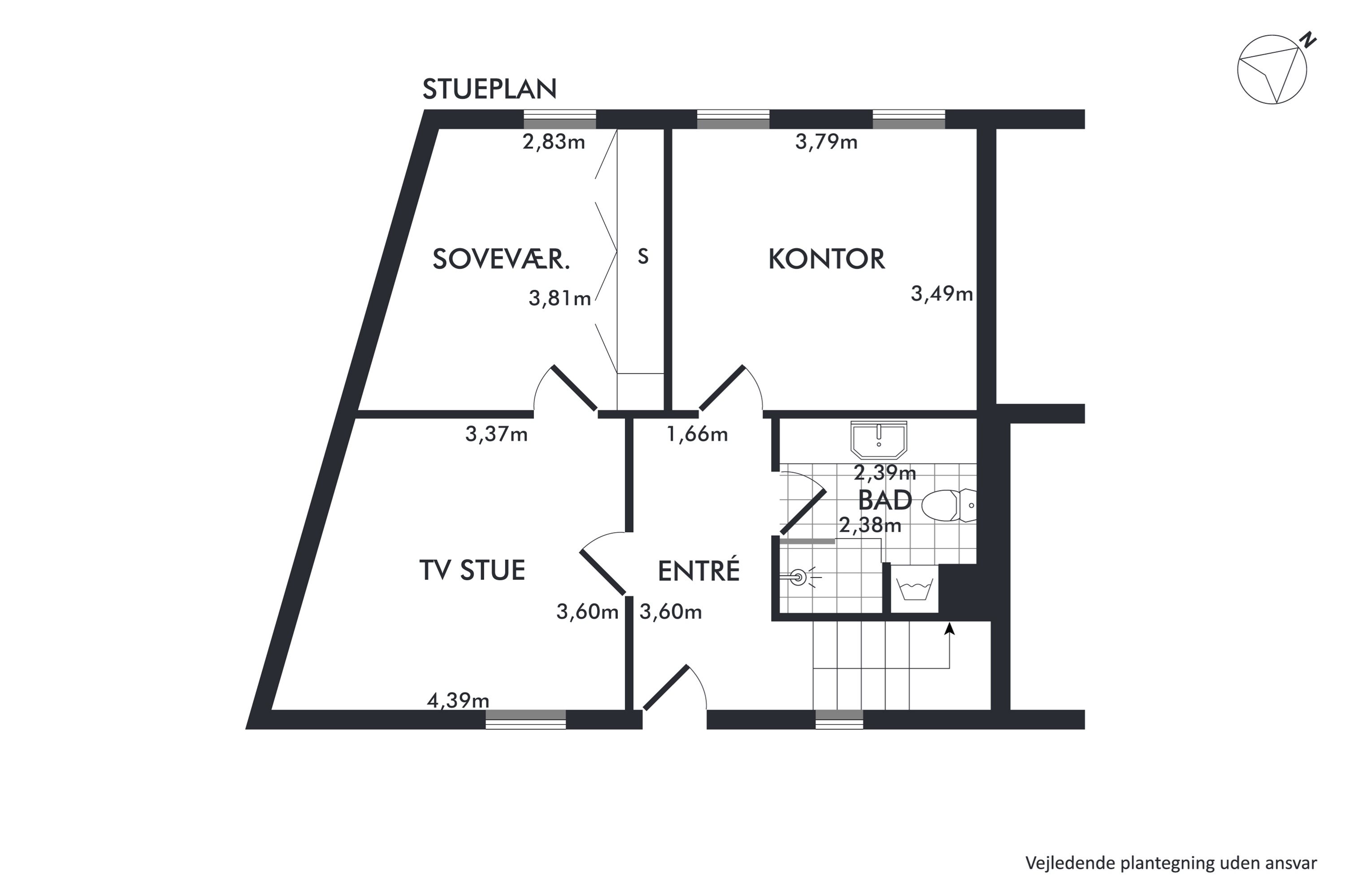 Plantegninger billede af Hjelmerstald 37, 1., 9000 Aalborg