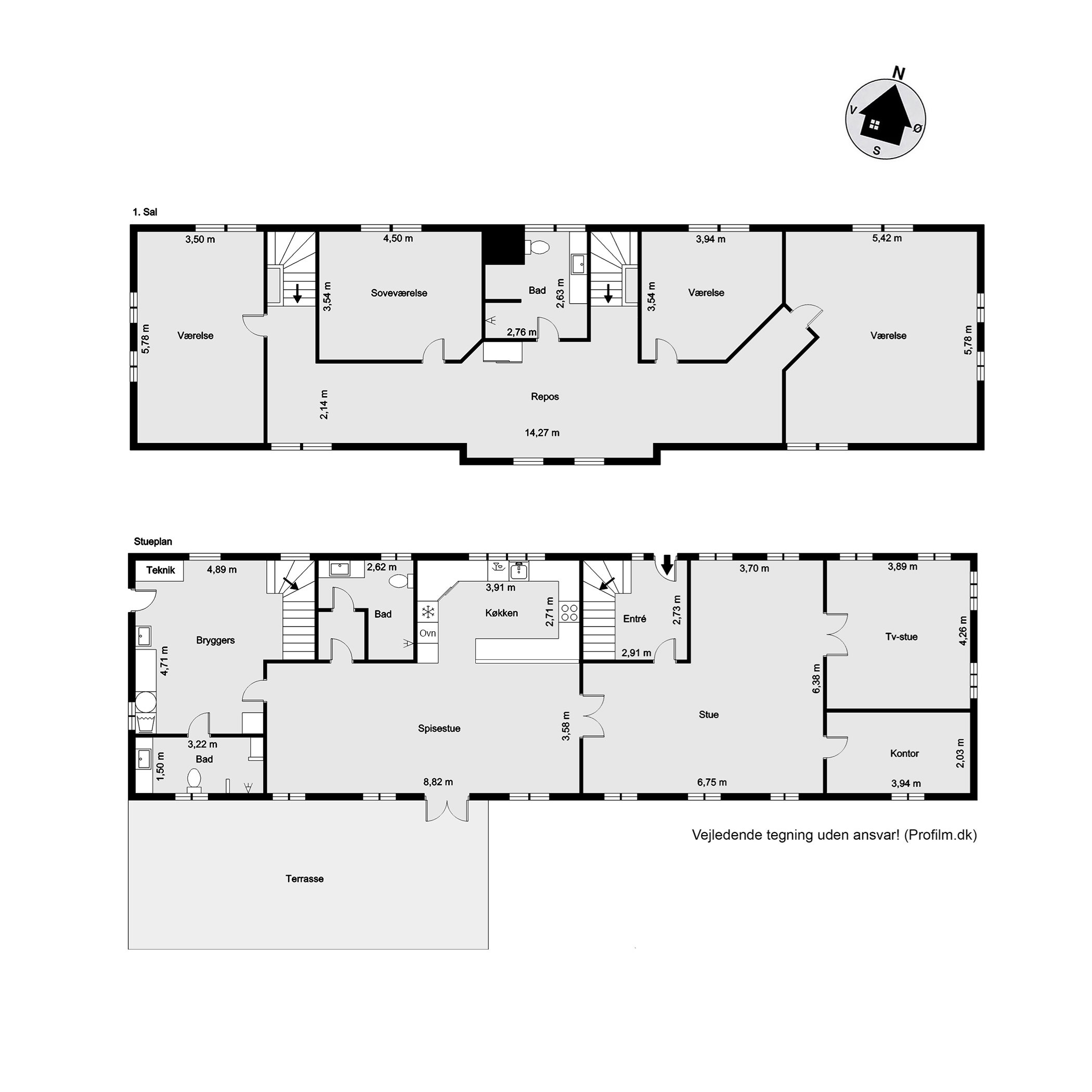 Plantegninger billede af Bøllingvej 21, 6064 Jordrup