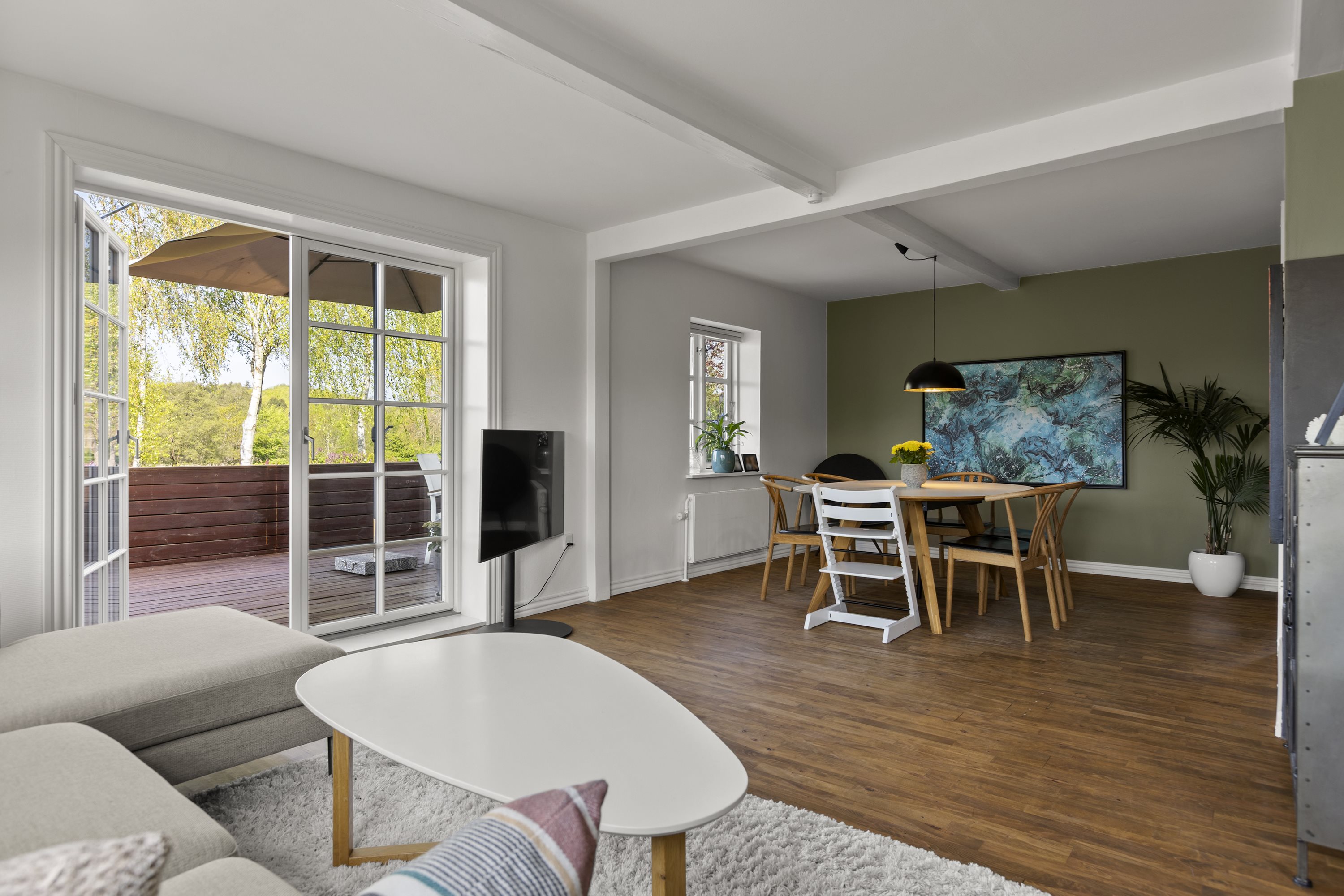 Fremhævet stue billede i fuldskærmstilstand. Billede af Kirkevænget 11, 4180 Sorø