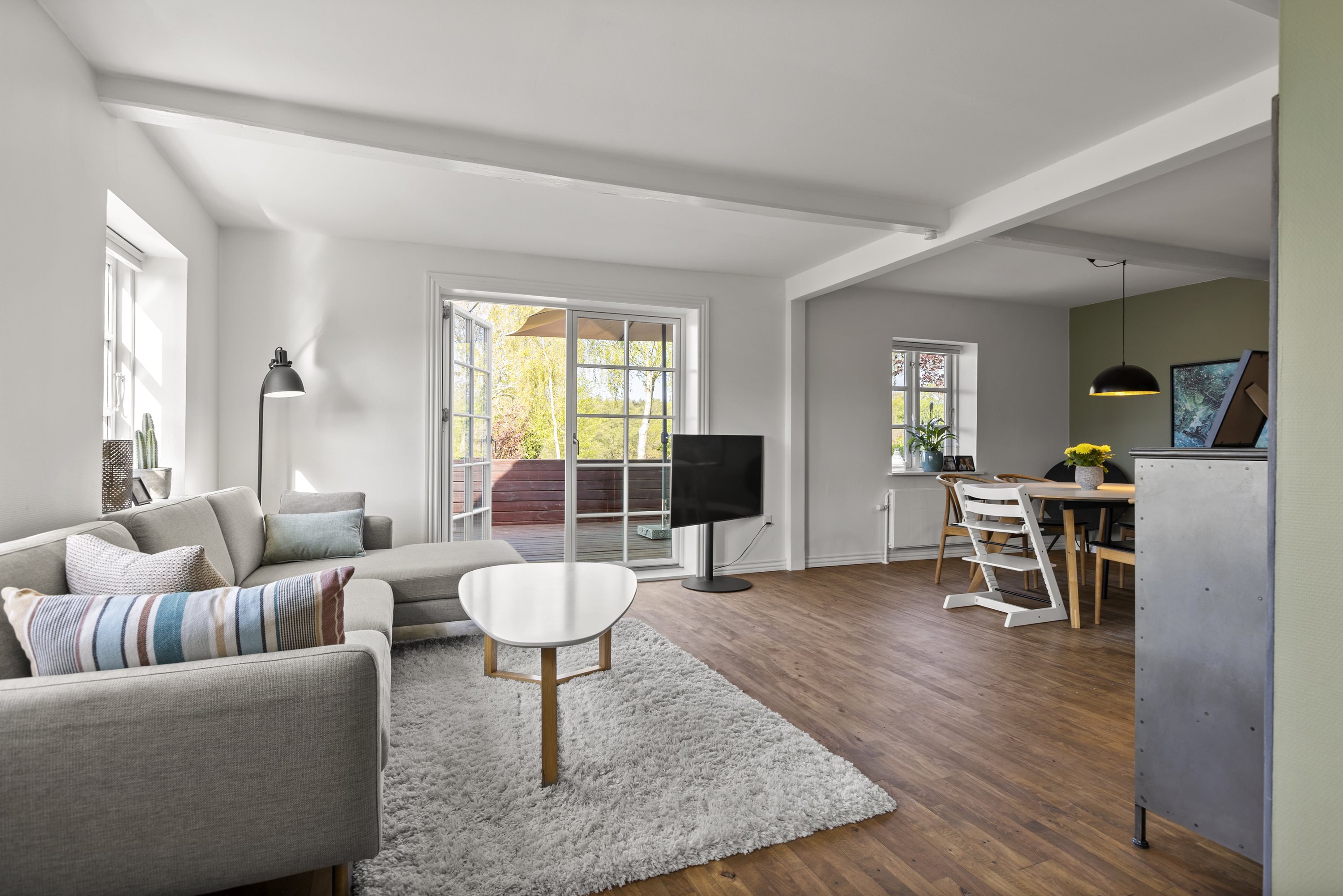 Fremhævet stue billede i fuldskærmstilstand. Billede af Kirkevænget 11, 4180 Sorø