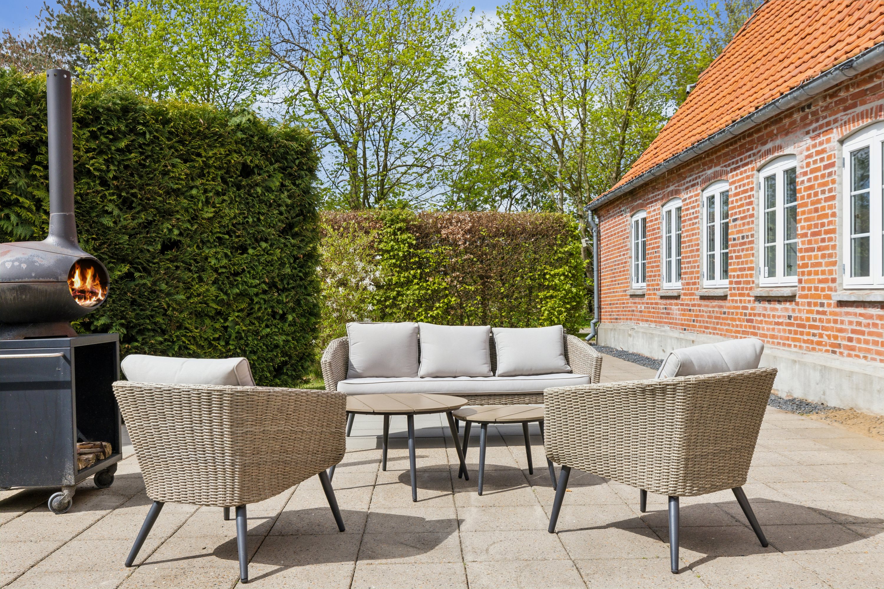 Fremhævet terrasse billede i fuldskærmstilstand. Billede af Obbekjærvej 129, Obbekær, 6760 Ribe