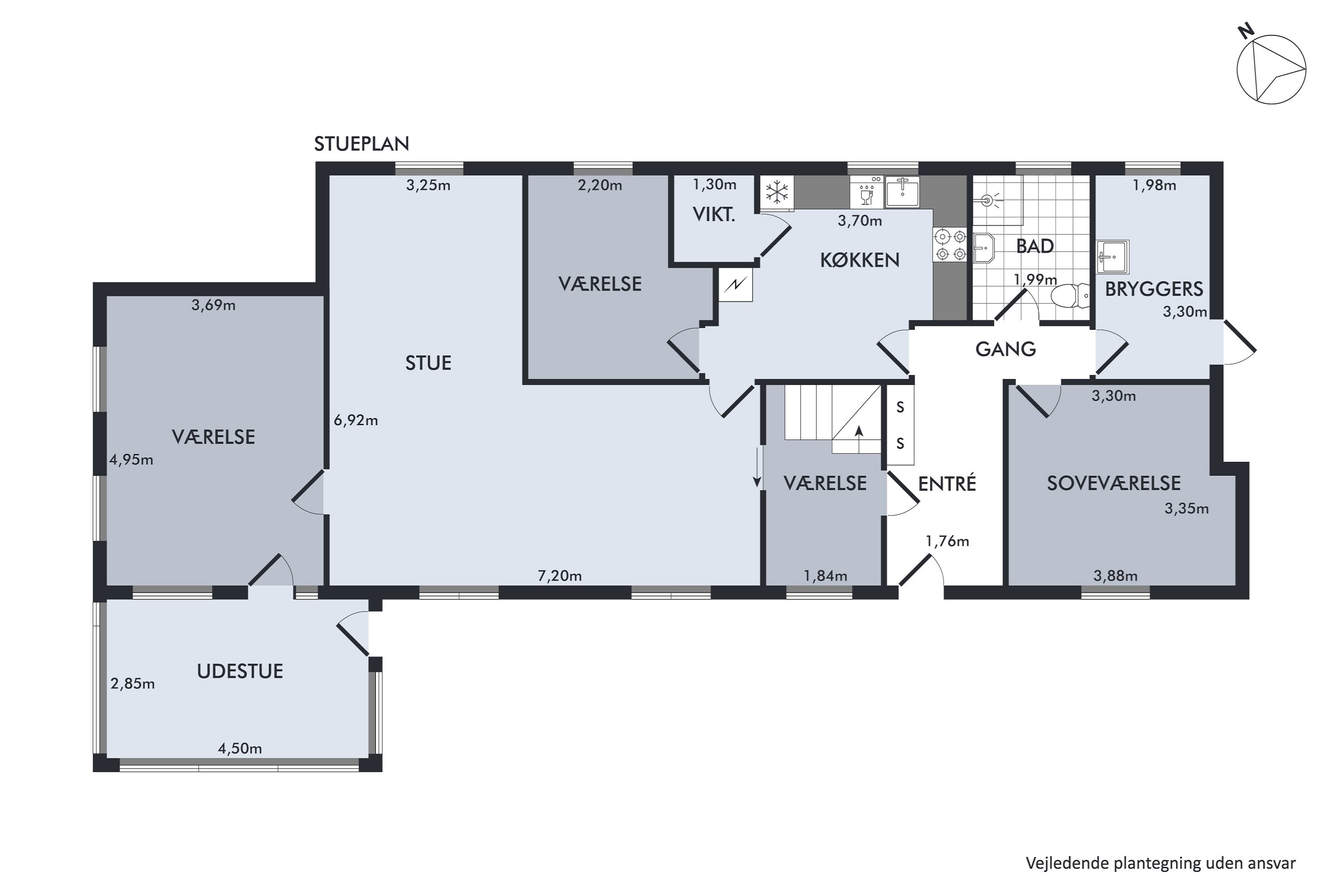 Plantegninger billede af Korsbrovej 27, 9381 Sulsted