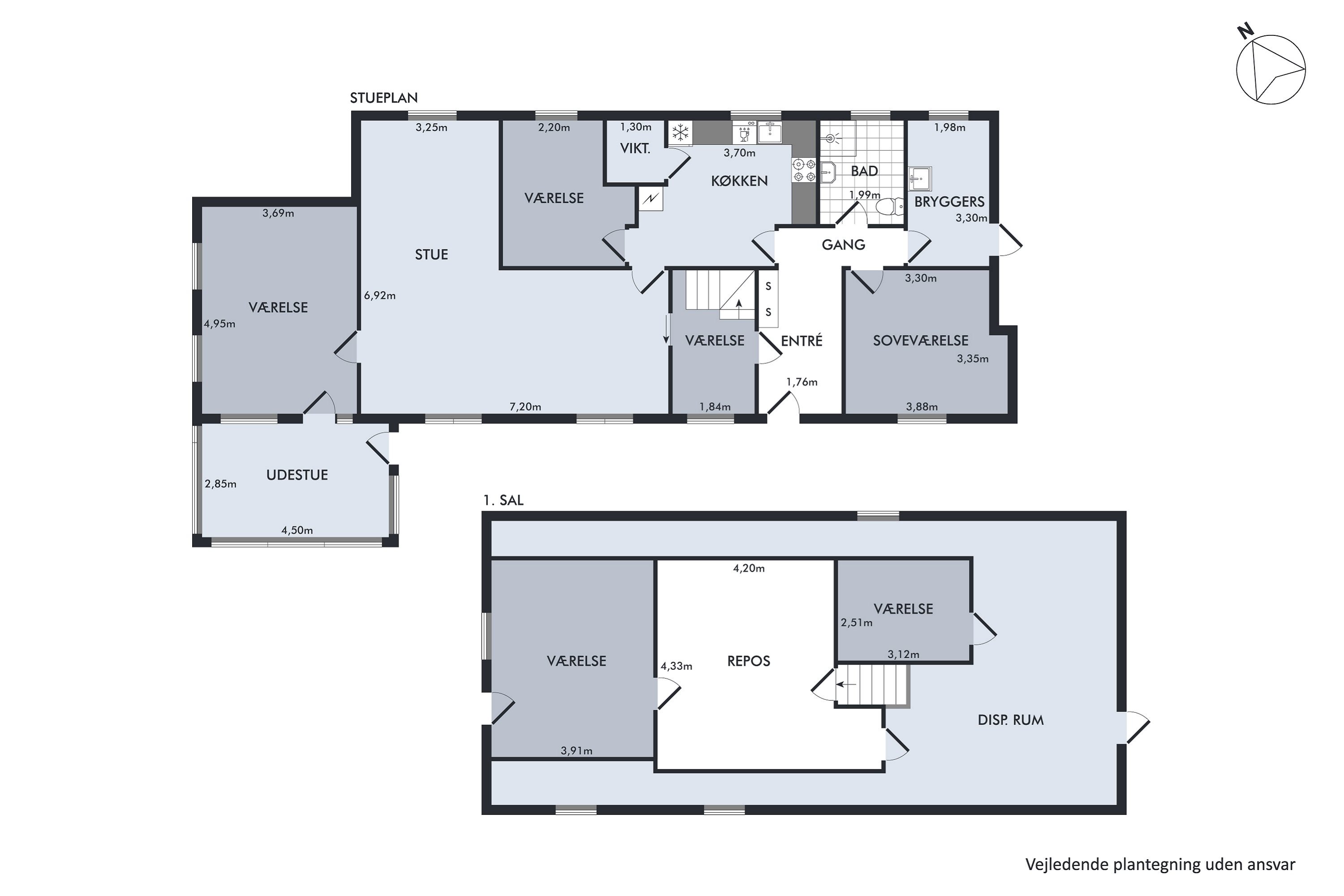 Plantegninger billede af Korsbrovej 27, 9381 Sulsted