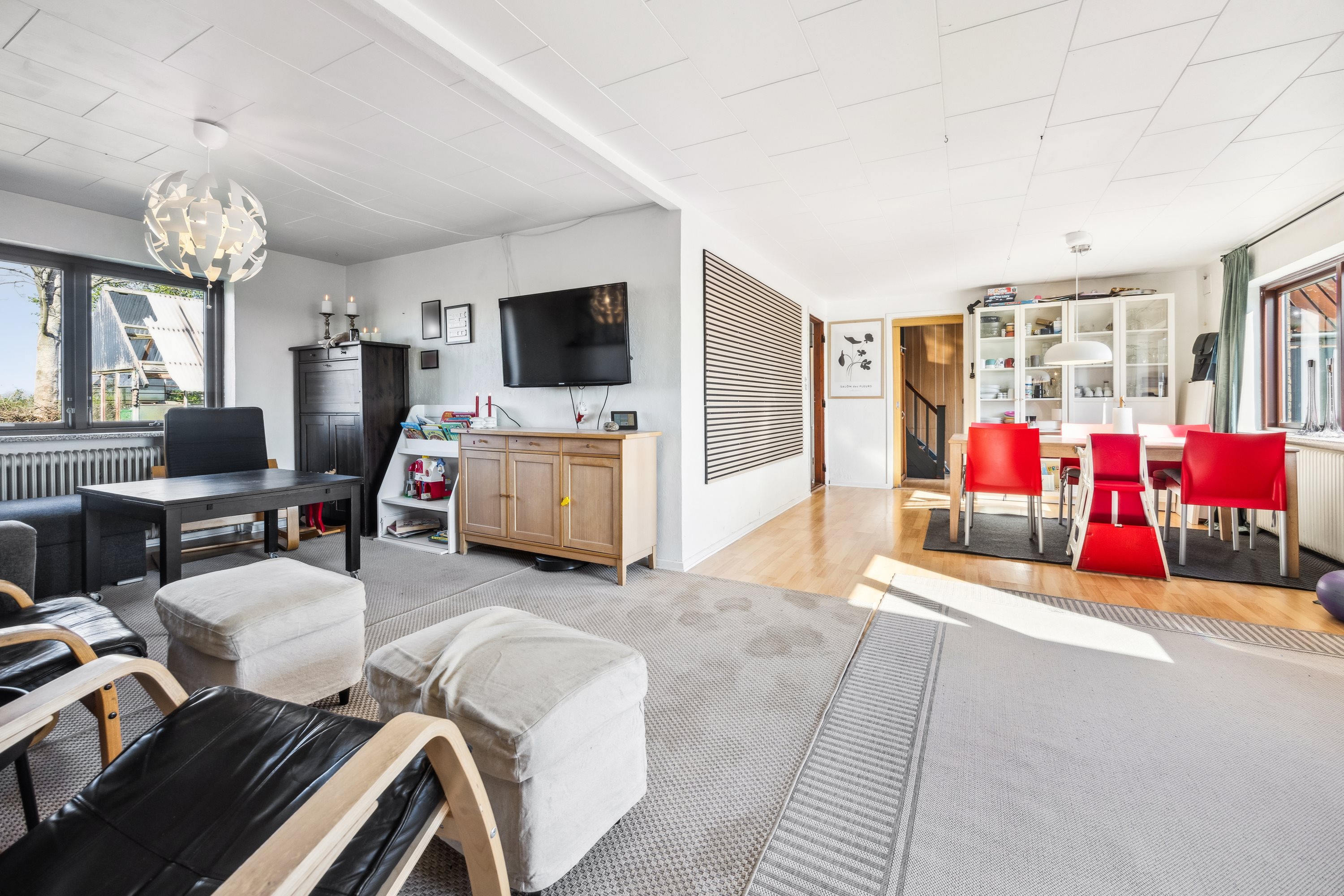 Fremhævet stue billede i fuldskærmstilstand. Billede af Korsbrovej 27, 9381 Sulsted