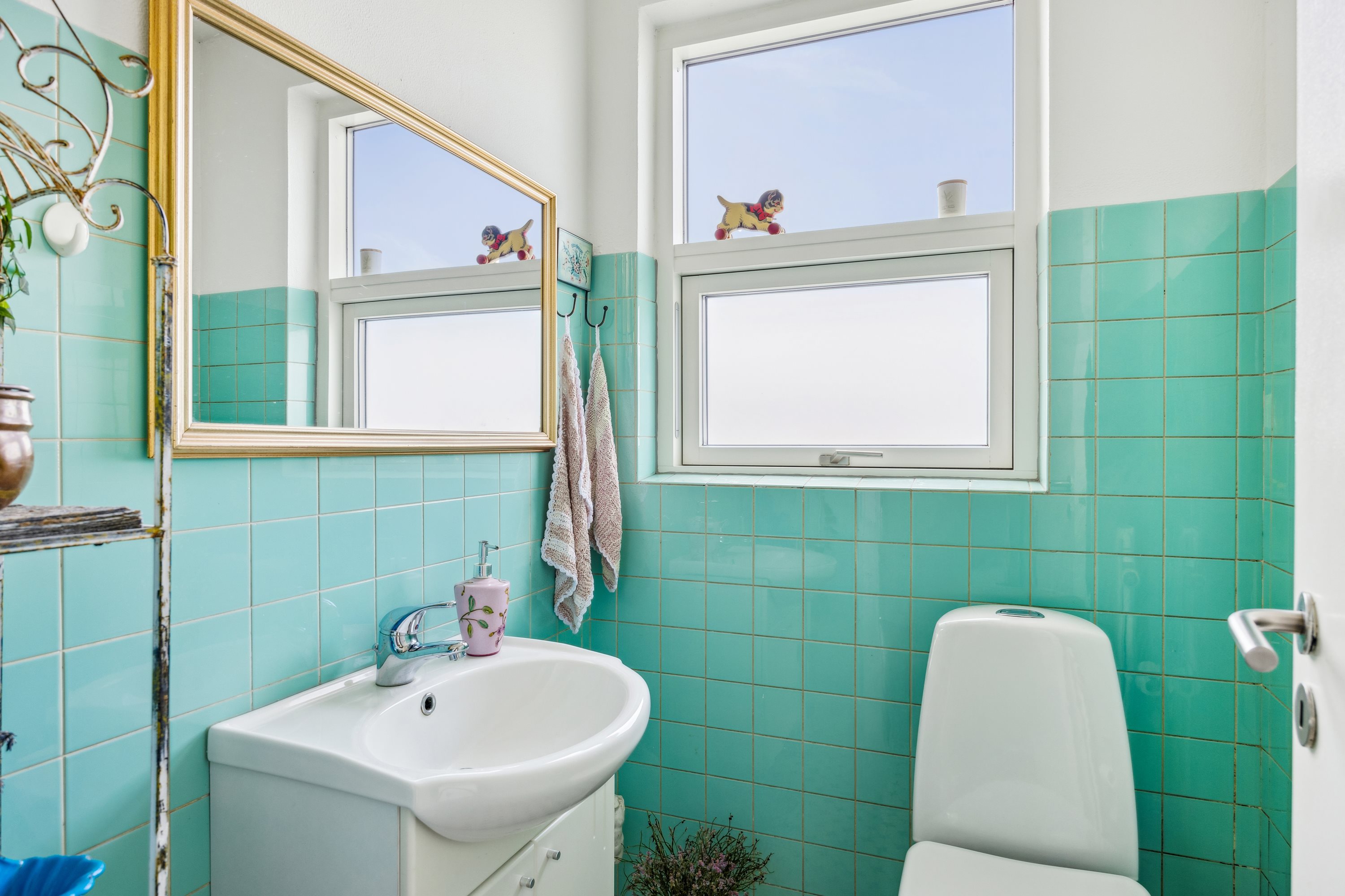 Fremhævet badeværelse billede i fuldskærmstilstand. Billede af Linde Alle 27, 8963 Auning