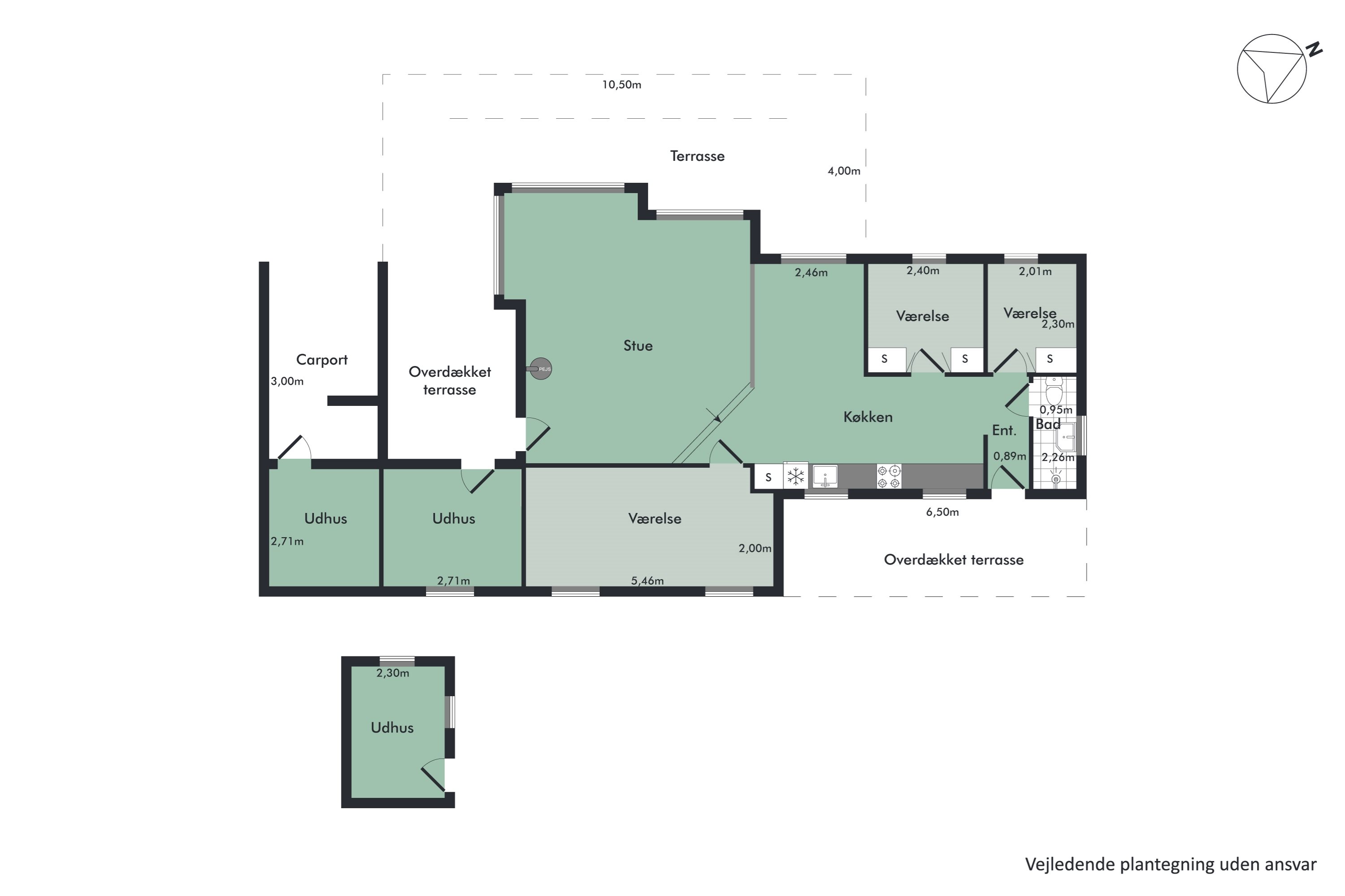 Plantegninger billede af Sommervej 30, 9370 Hals