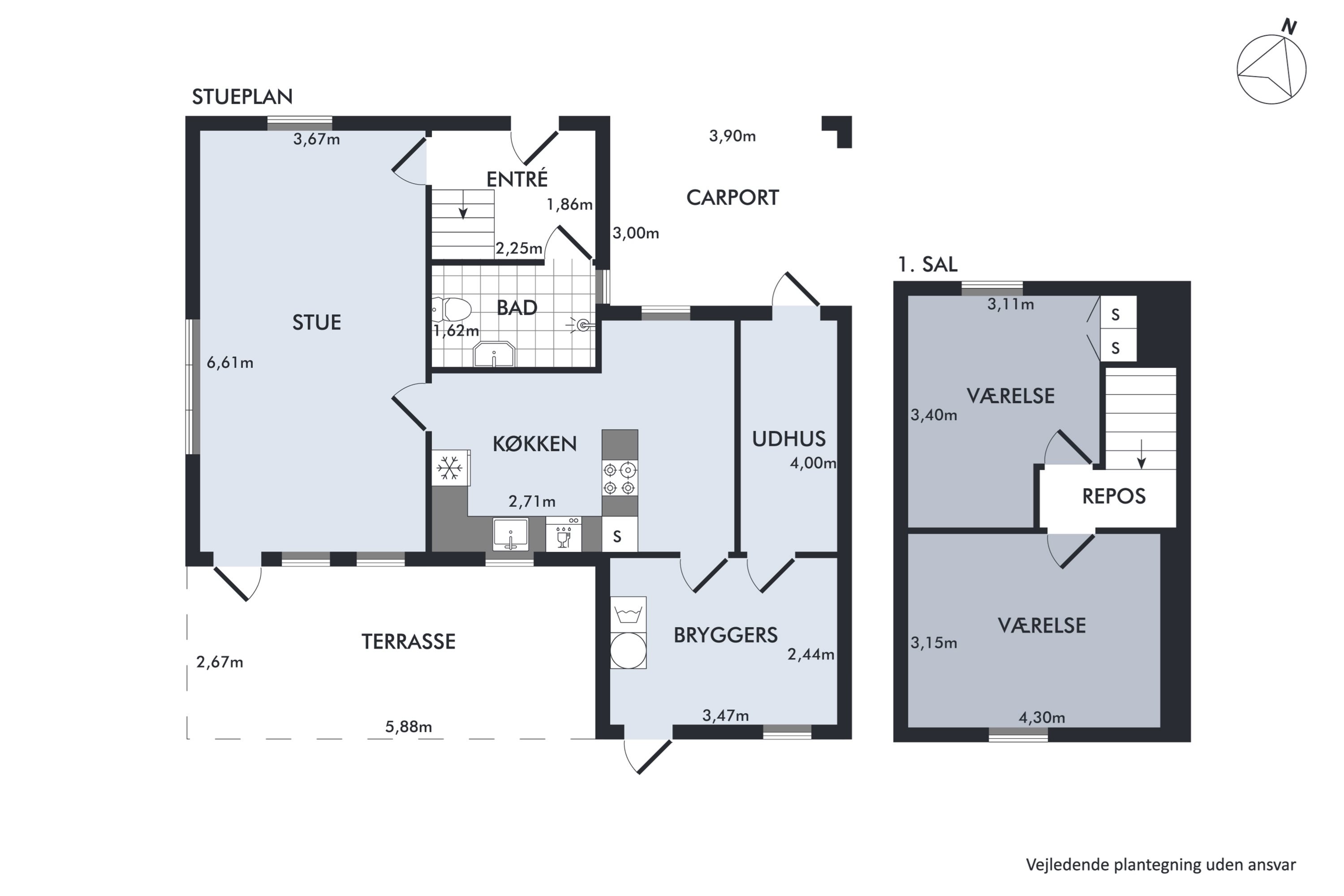 Plantegninger billede af Rolighedsvej 5, 9460 Brovst