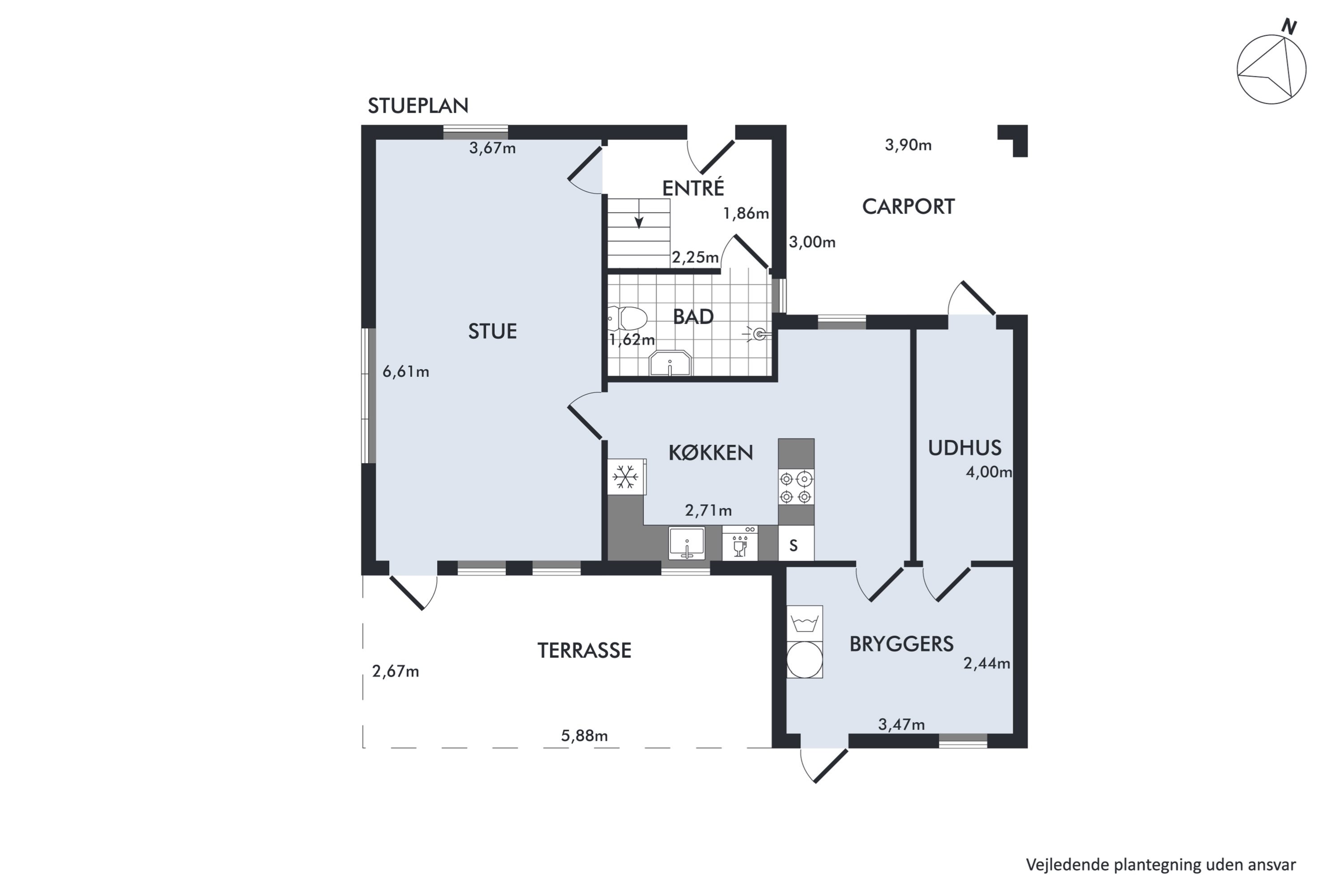Plantegninger billede af Rolighedsvej 5, 9460 Brovst