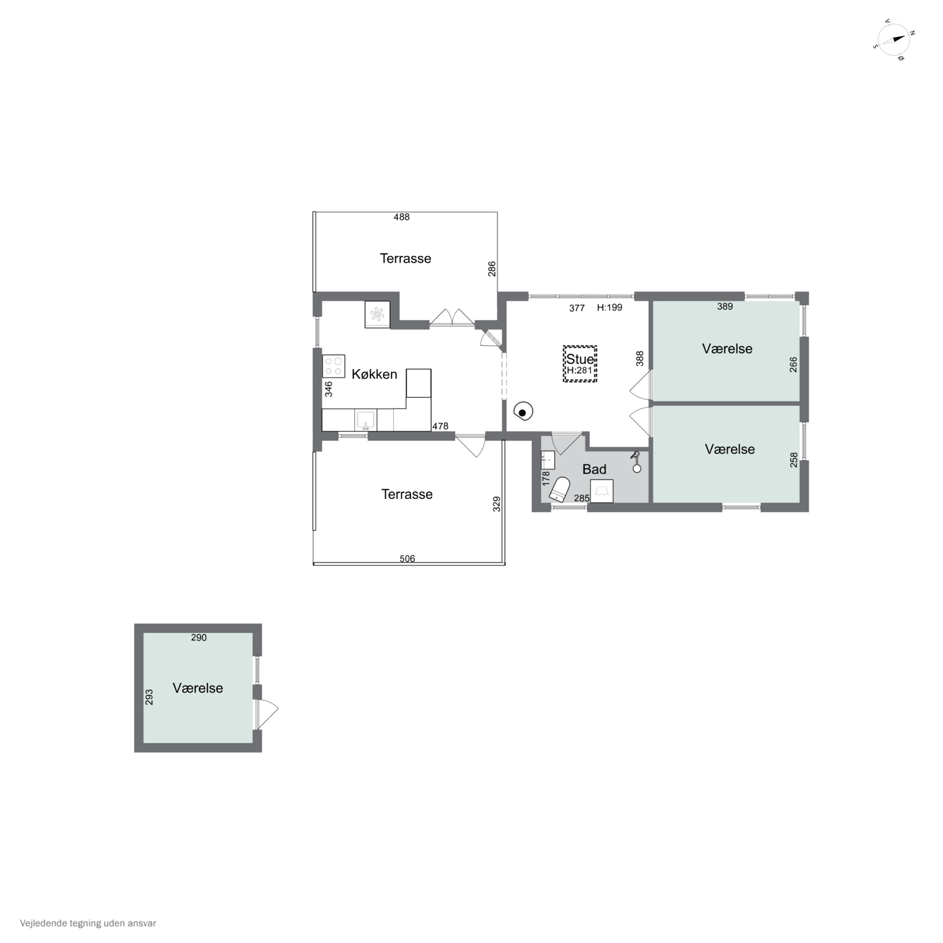 Plantegninger billede af Rønnebærvej 4A, 4500 Nykøbing Sj