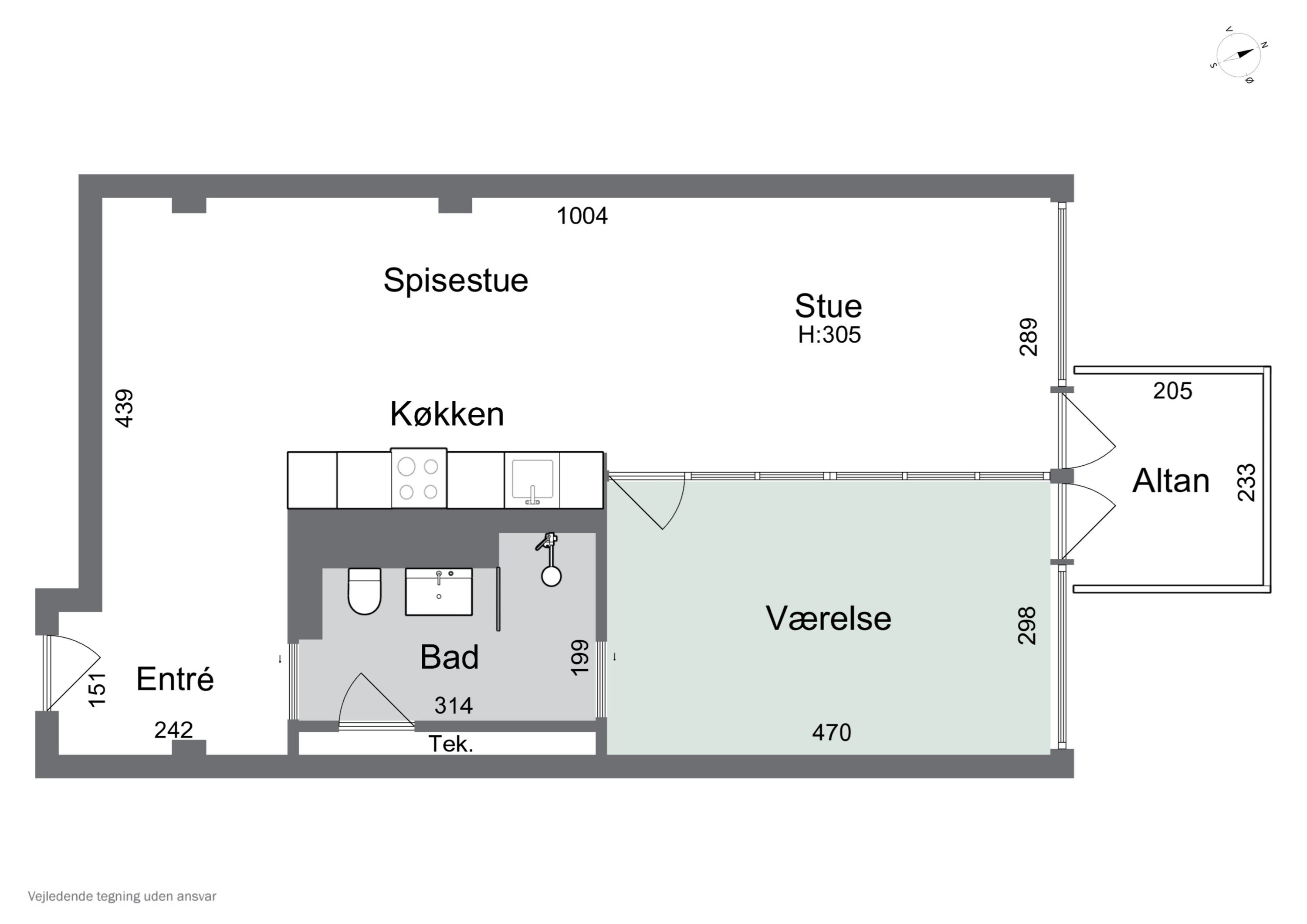 Plantegninger billede af Islands Brygge 79A, 2. 10., 2300 København S