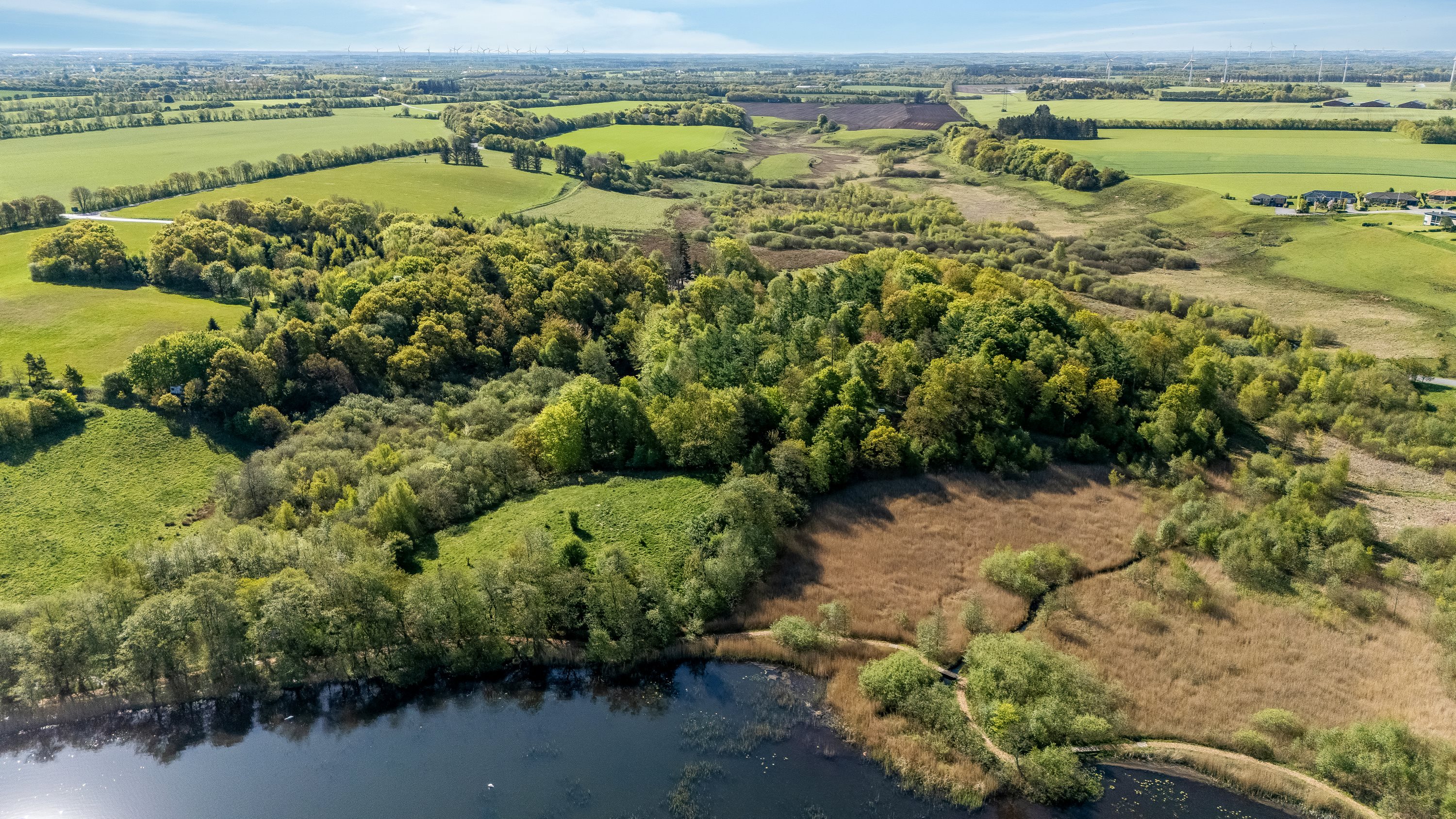 Fremhævet luftfoto billede i fuldskærmstilstand. Billede af Trabjergvej 1, 7500 Holstebro