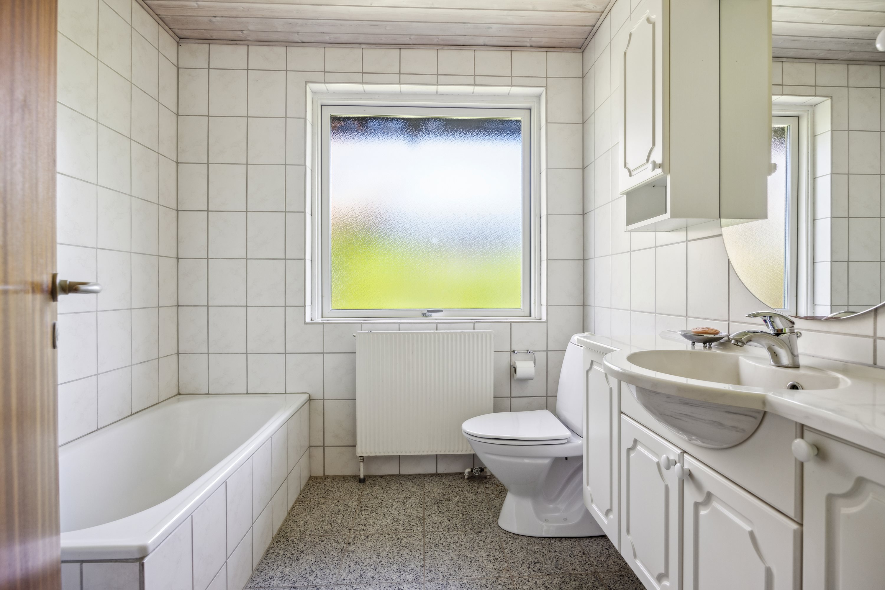 Fremhævet badeværelse billede i fuldskærmstilstand. Billede af Skippersmindevej 8, 9310 Vodskov