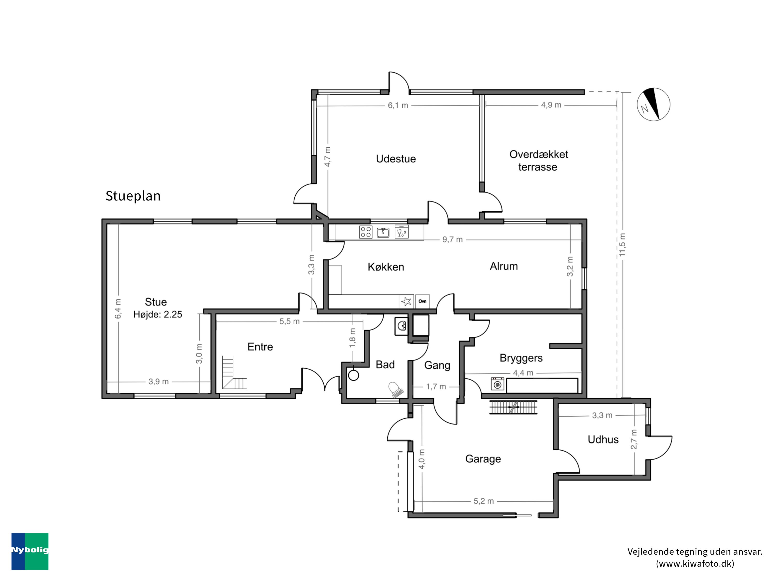 Plantegninger billede af Blansmosevej 9, 4952 Stokkemarke