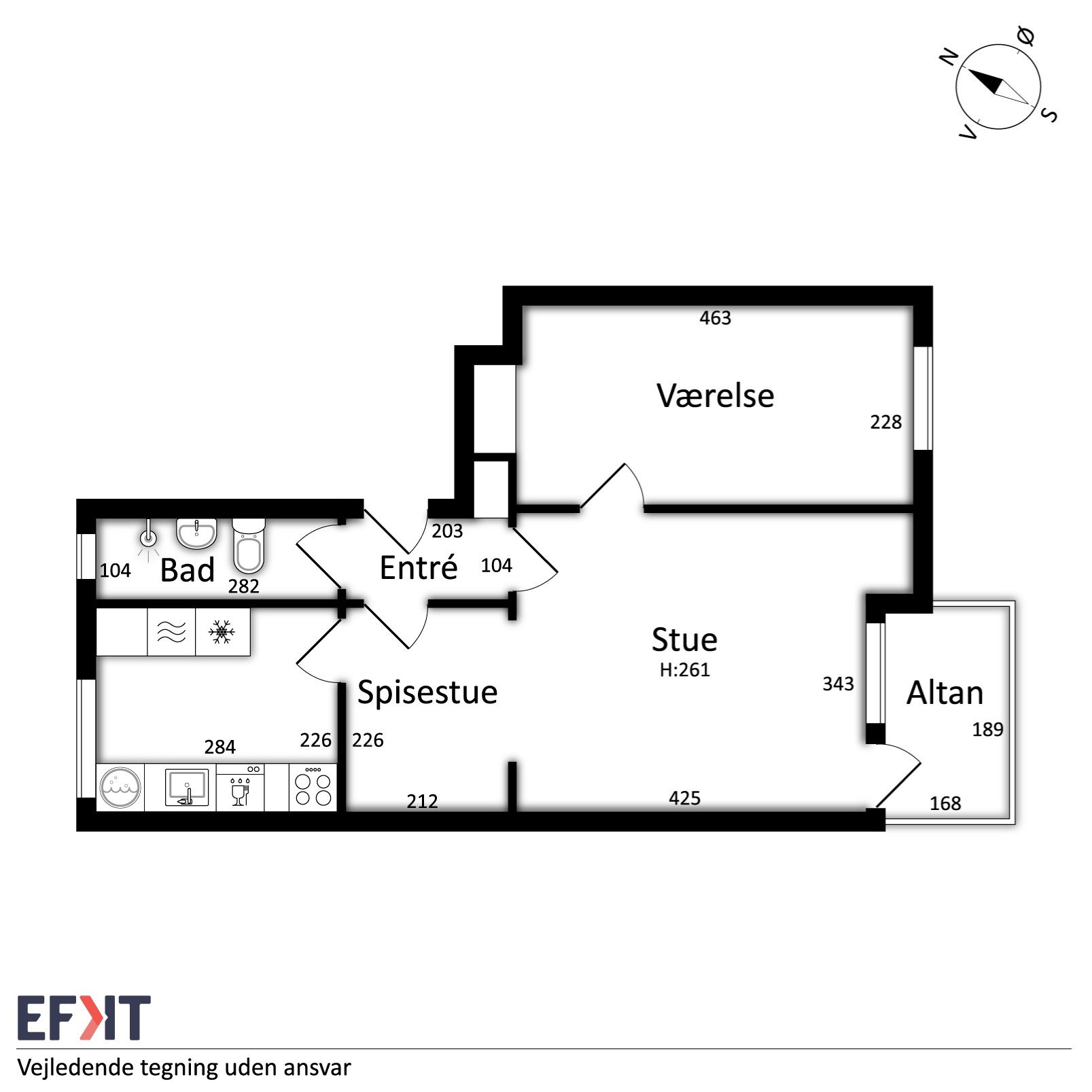 Plantegninger billede af Markedspladsen 1, 1. th., 8900 Randers C