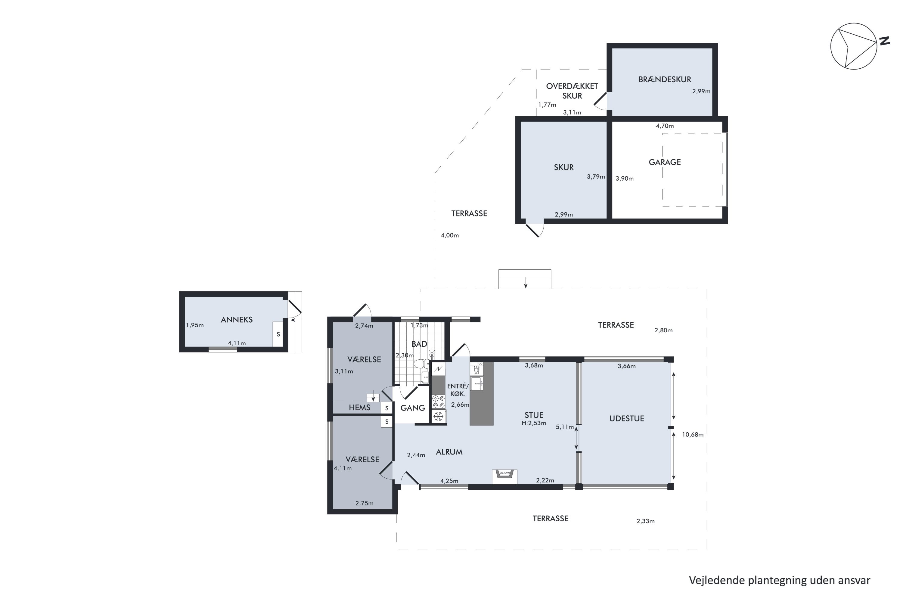 Plantegninger billede af Brinken 250, 4671 Strøby