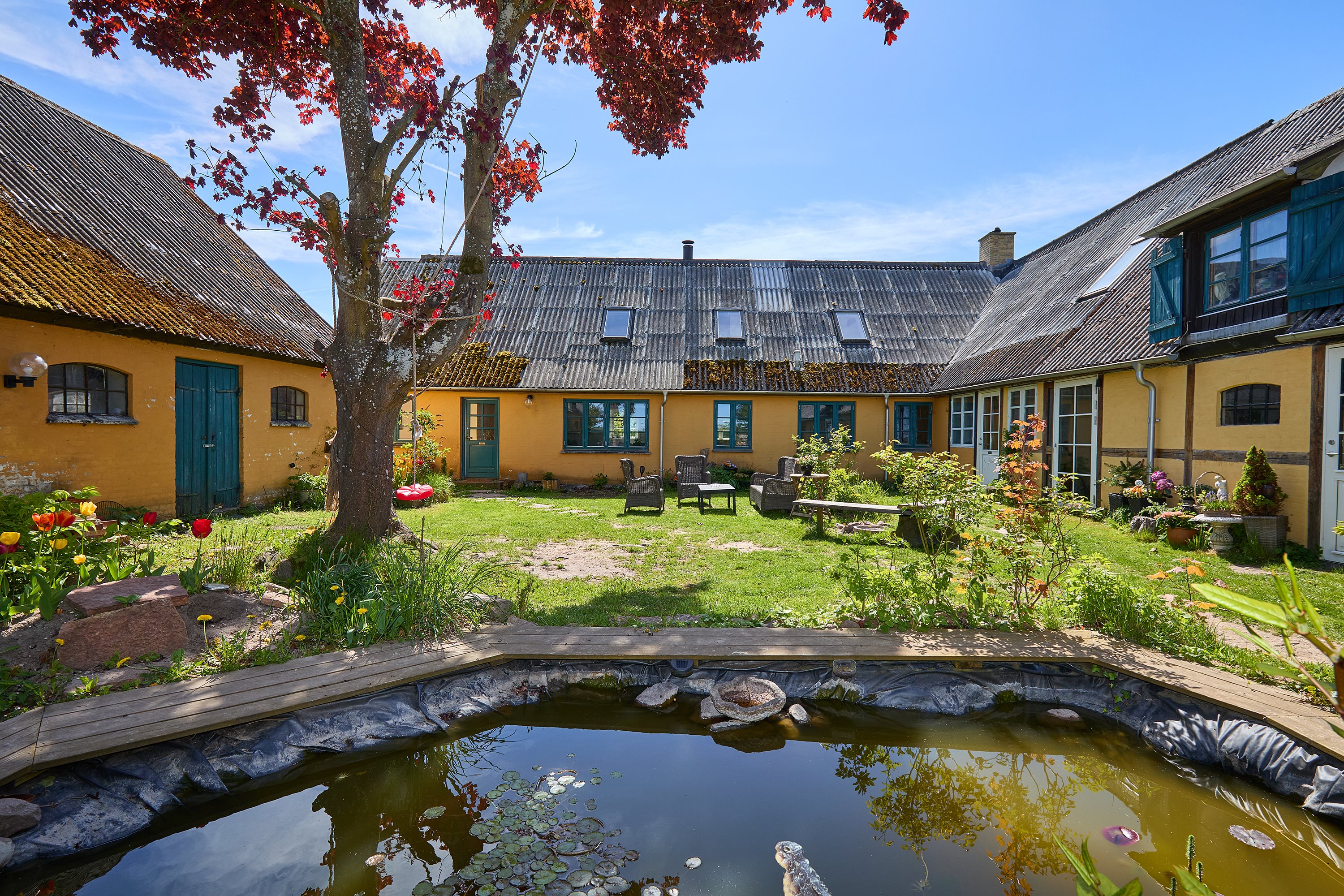 Fremhævet gårdsplads billede i fuldskærmstilstand. Billede af Østergaardsvej 9A, Dalby, 3630 Jægerspris