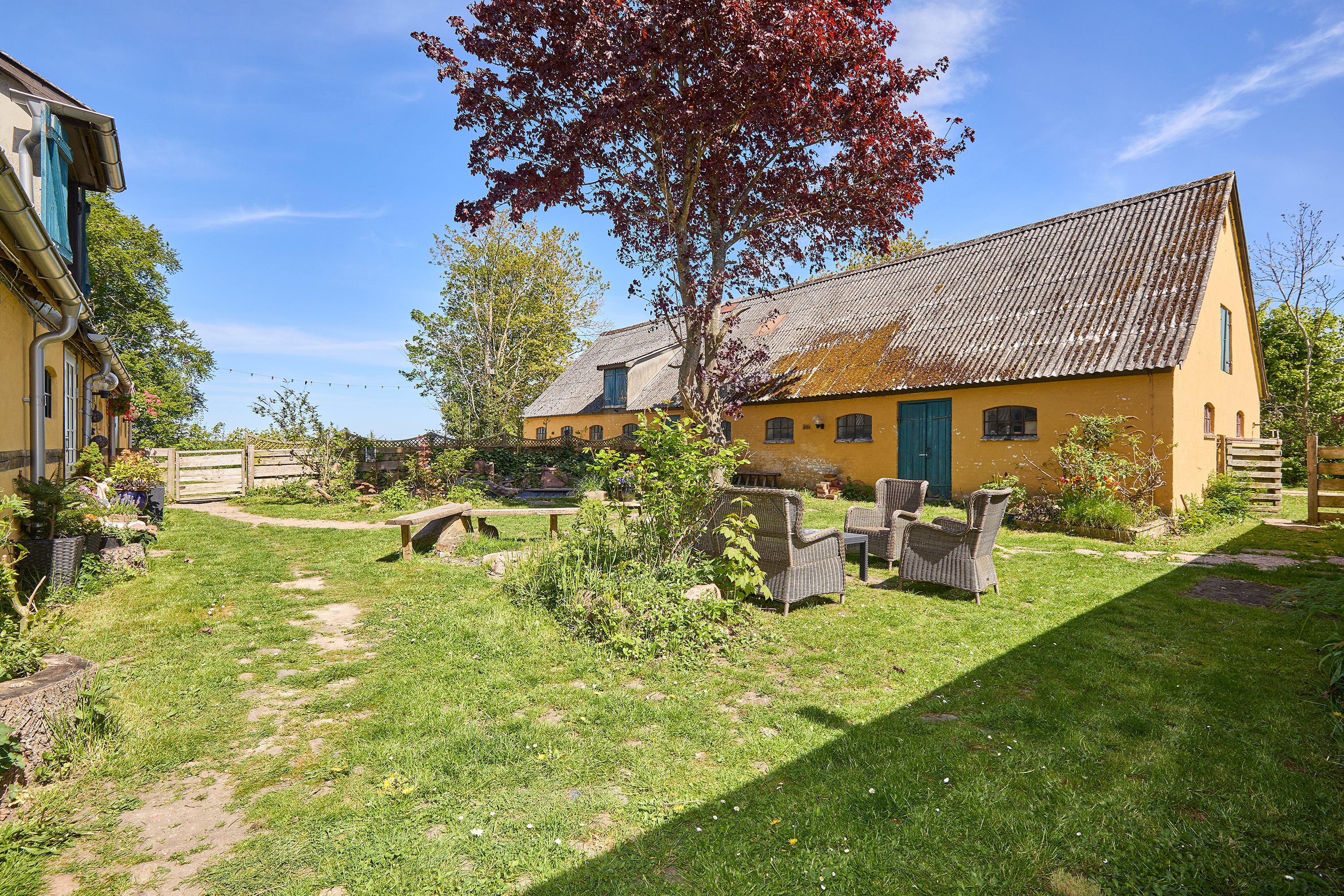 Fremhævet gårdsplads billede i fuldskærmstilstand. Billede af Østergaardsvej 9A, Dalby, 3630 Jægerspris