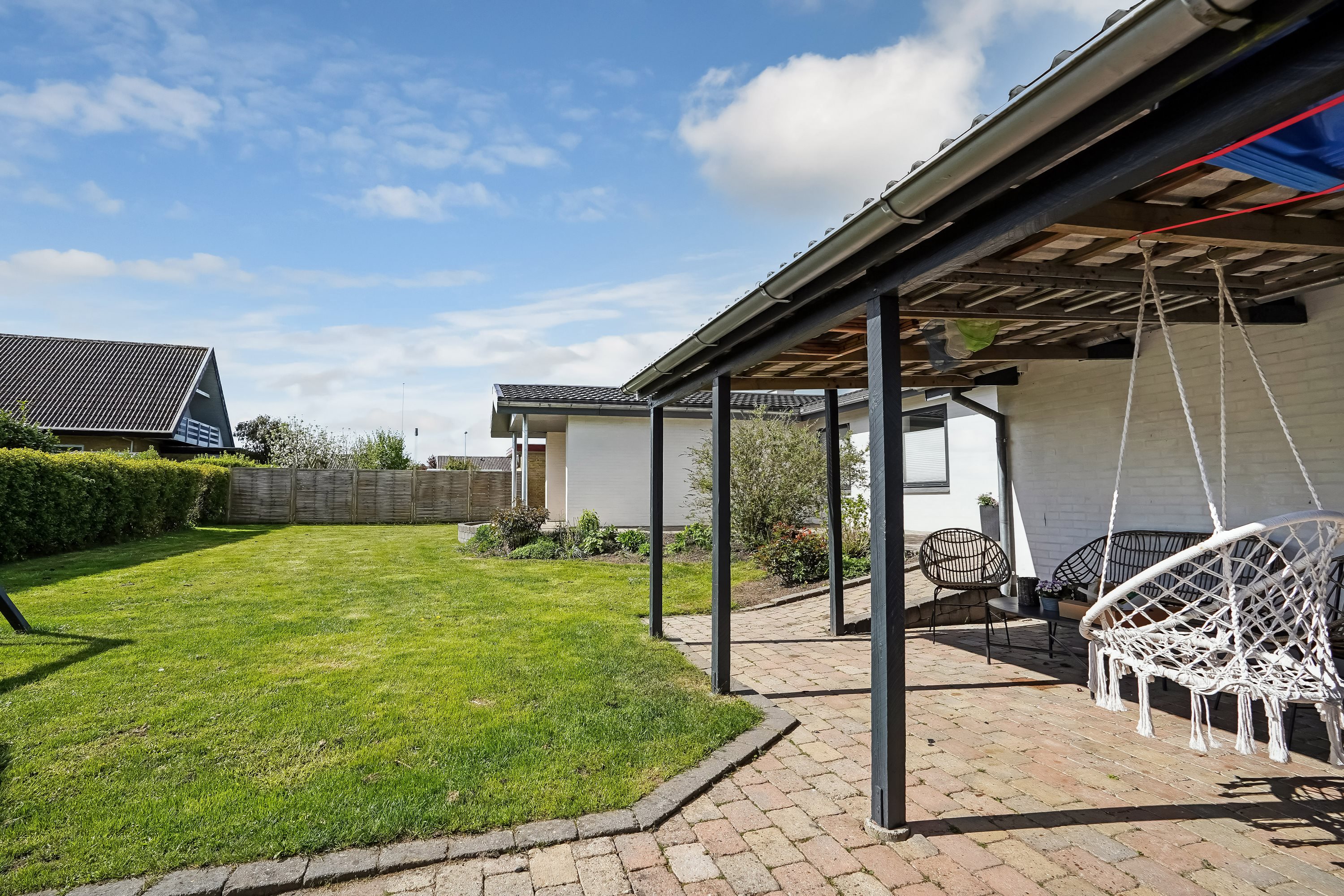 Fremhævet terrasse billede i fuldskærmstilstand. Billede af Nygade 30, 5592 Ejby