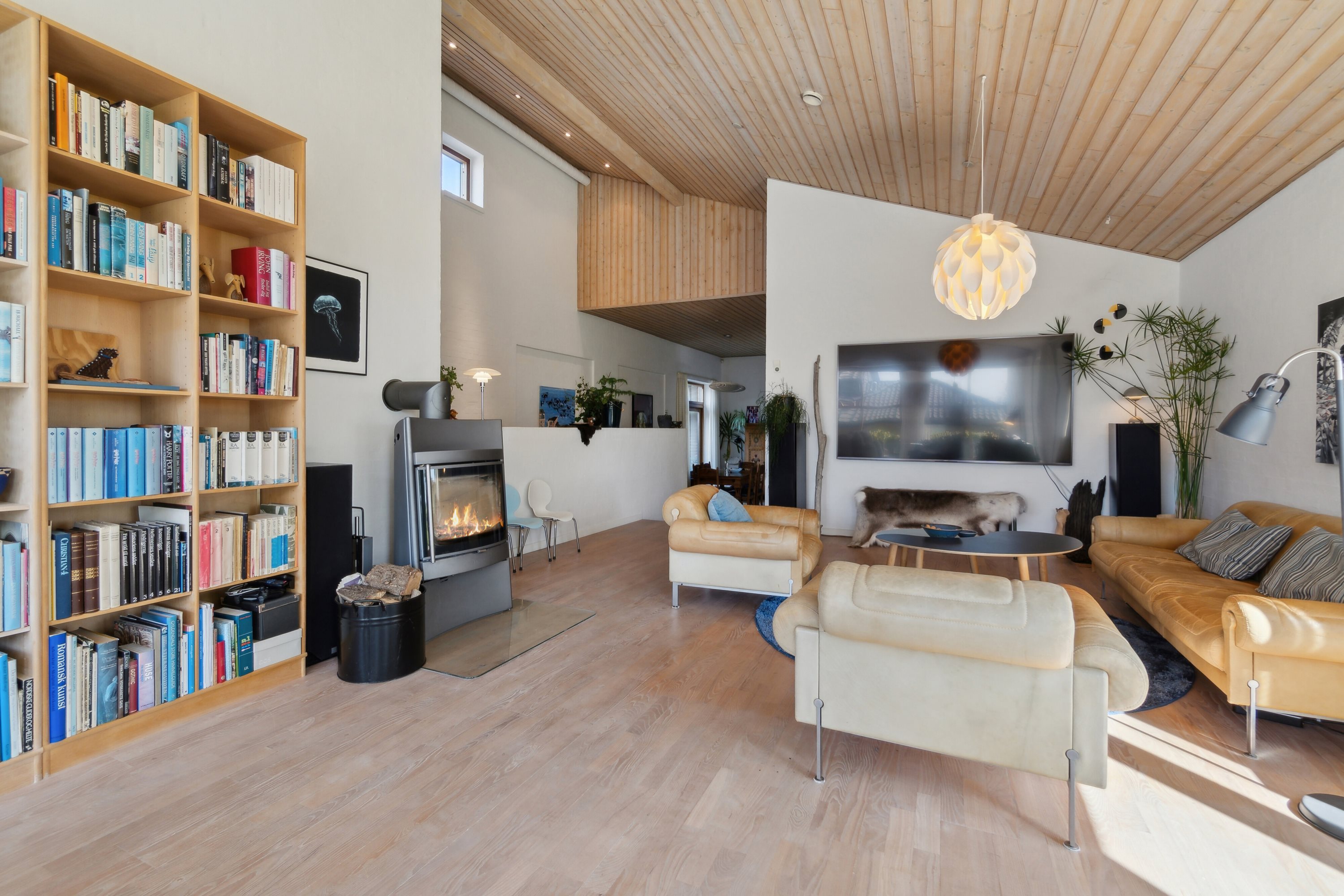 Fremhævet stue billede i fuldskærmstilstand. Billede af Jasminvej 42, 7700 Thisted