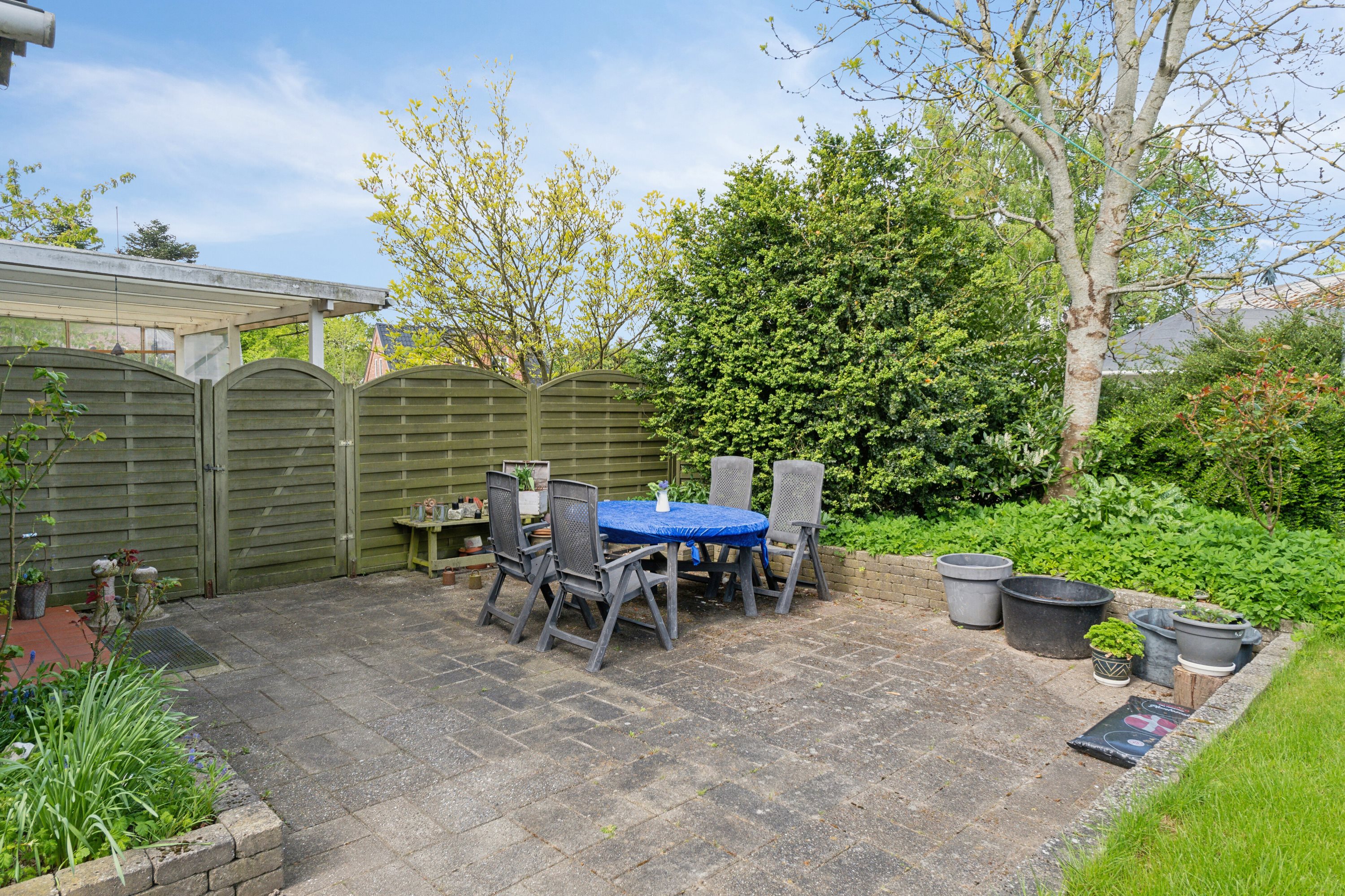 Fremhævet terrasse billede i fuldskærmstilstand. Billede af Kirkegade 5, 5884 Gudme