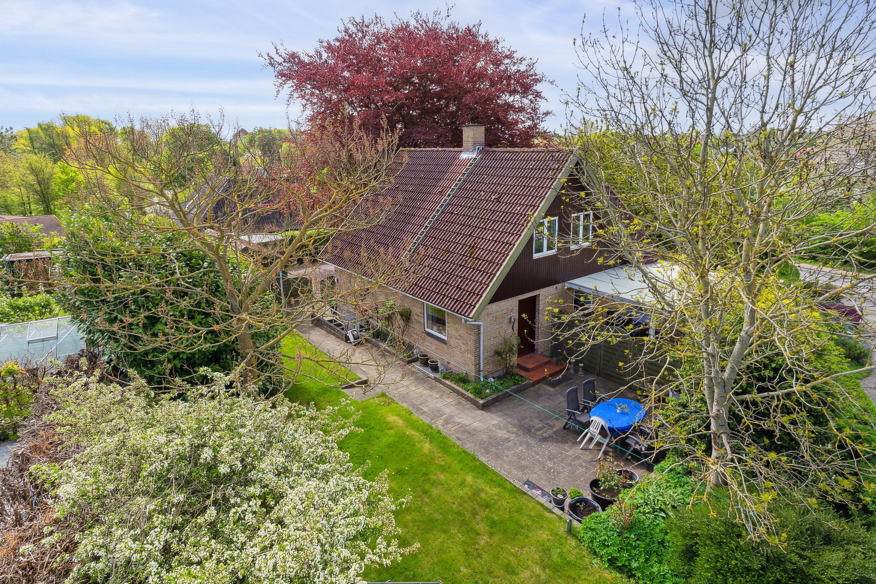 Miniaturebillede 1: set fra haven. Billede af Kirkegade 5, 5884 Gudme