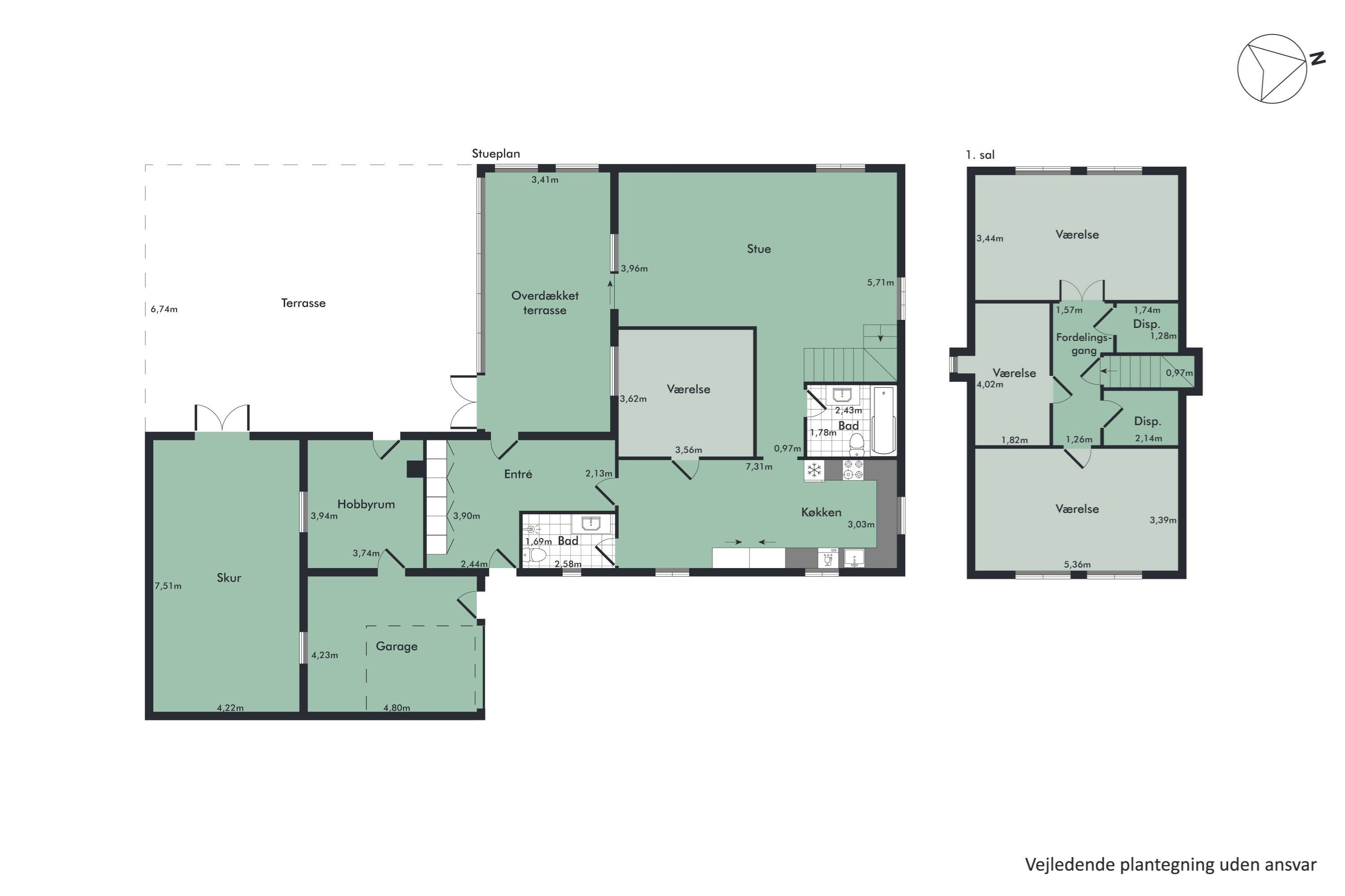 Plantegninger billede af Mælkevejen 16, Rønbjerg, 7800 Skive
