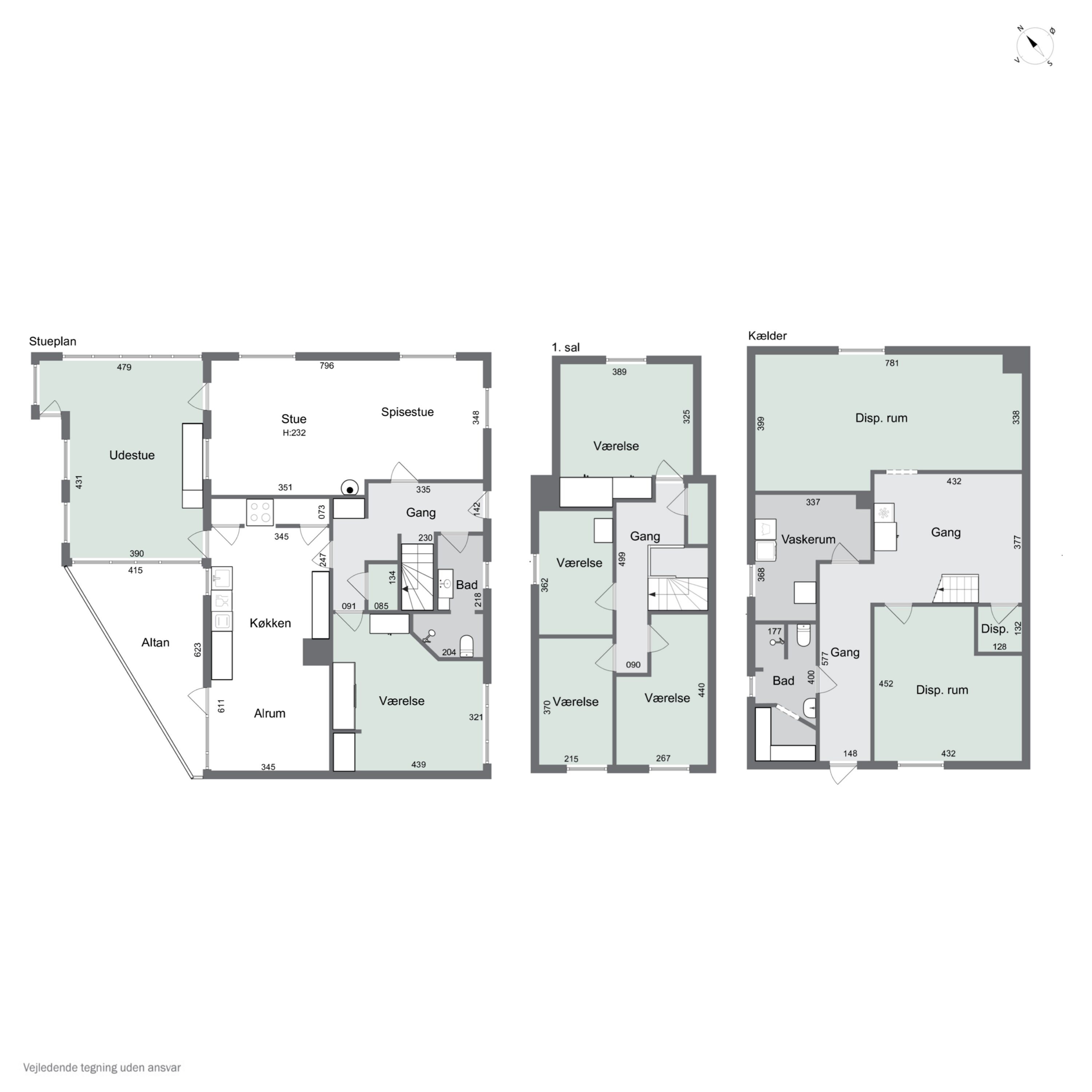 Plantegninger billede af Borgergade 9, Koldby, 7752 Snedsted