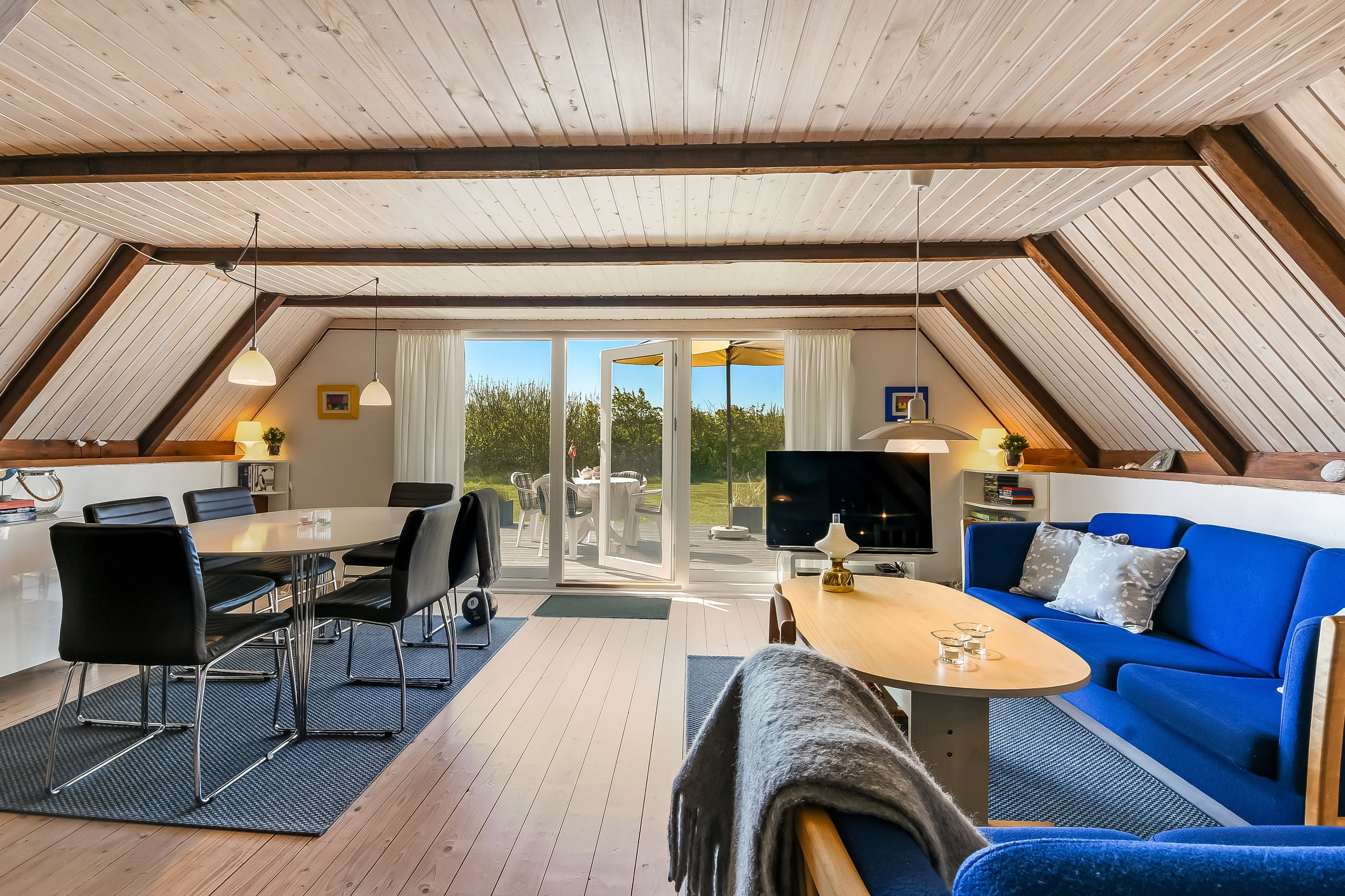 Fremhævet stue billede i fuldskærmstilstand. Billede af Sundhuse 8, Vedersø, 6990 Ulfborg