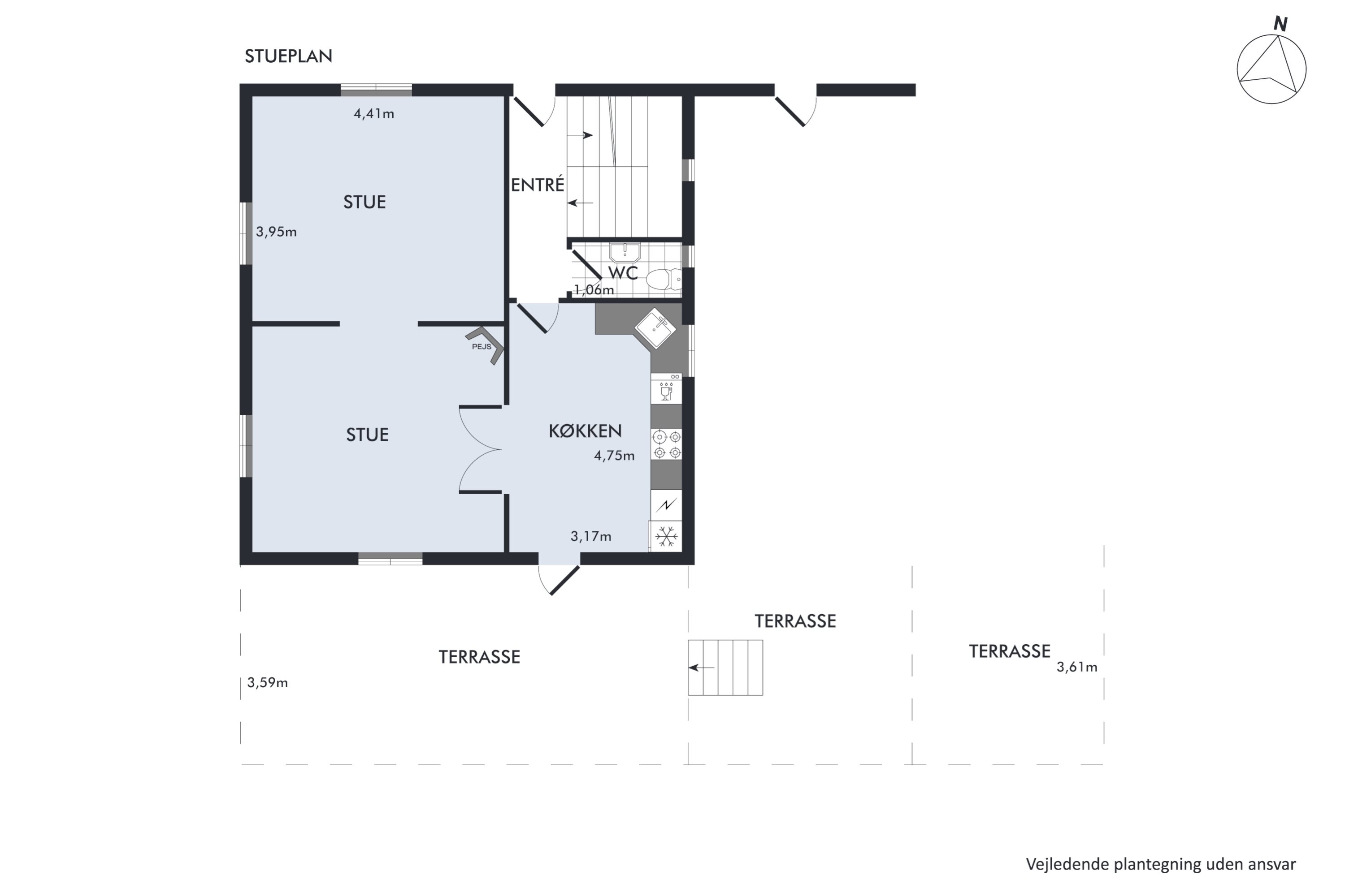 Plantegninger billede af Lykkevej 4, 8500 Grenaa