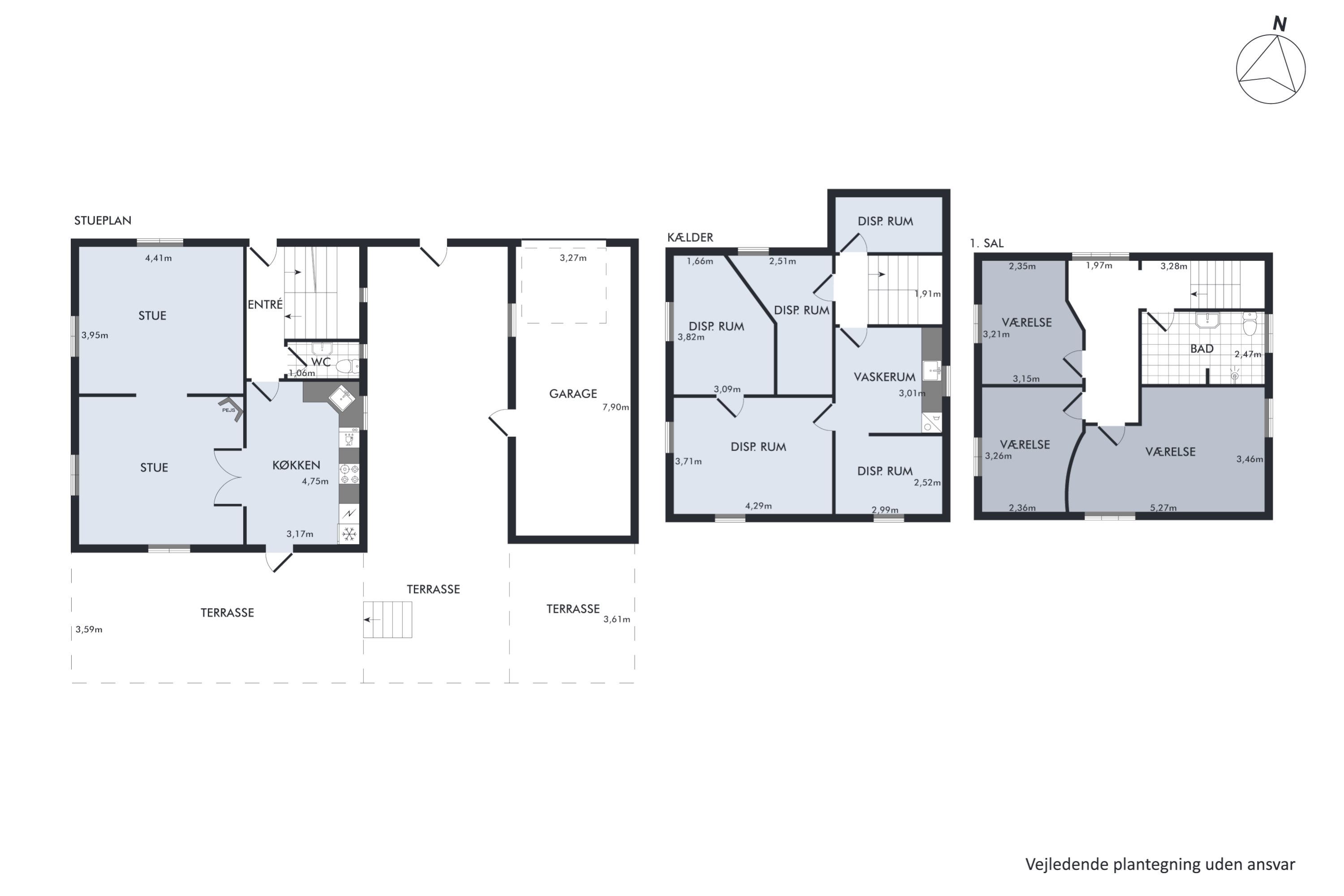Plantegninger billede af Lykkevej 4, 8500 Grenaa