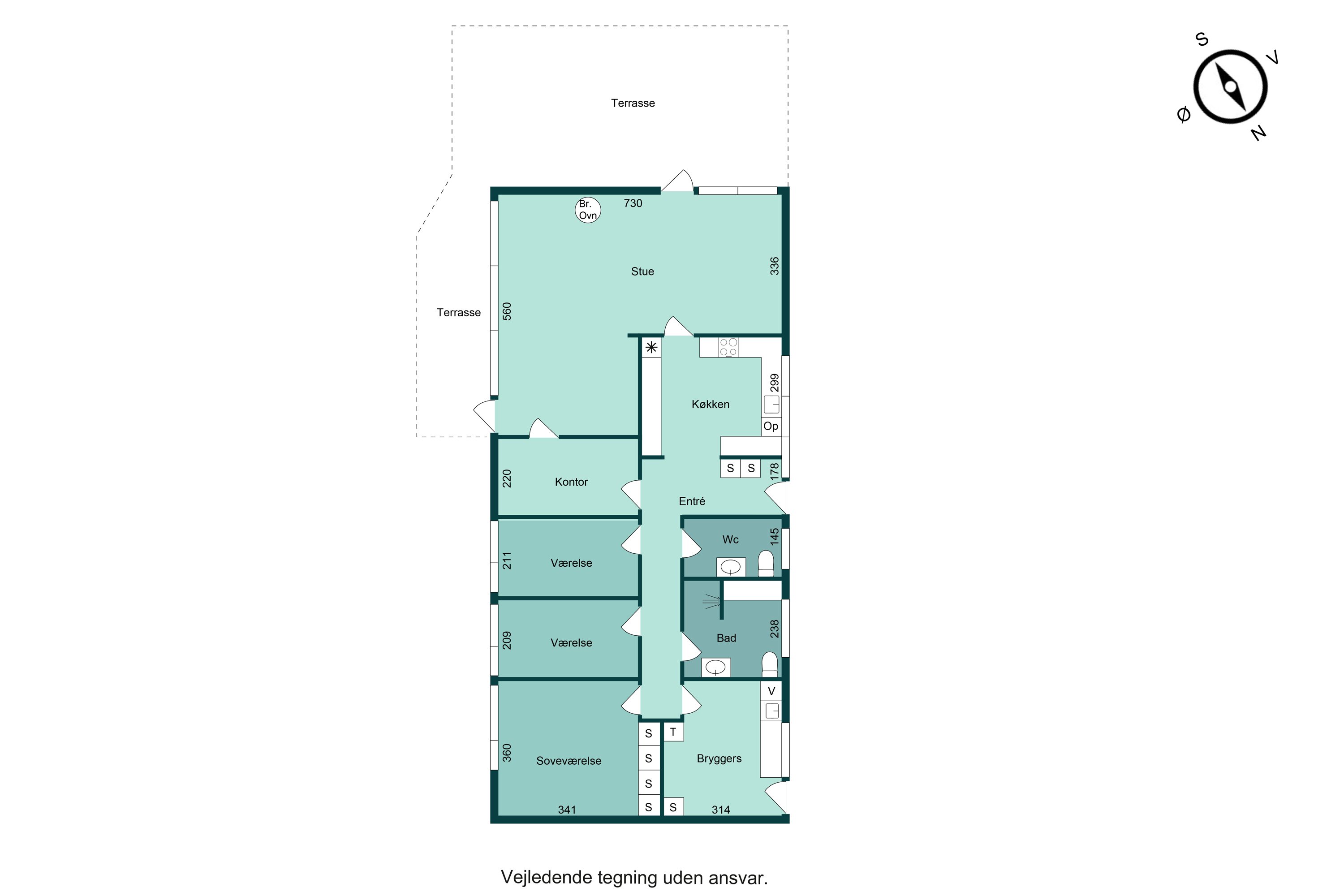 Plantegninger billede af Vestergårdsvej 60, Tyrsted, 8700 Horsens