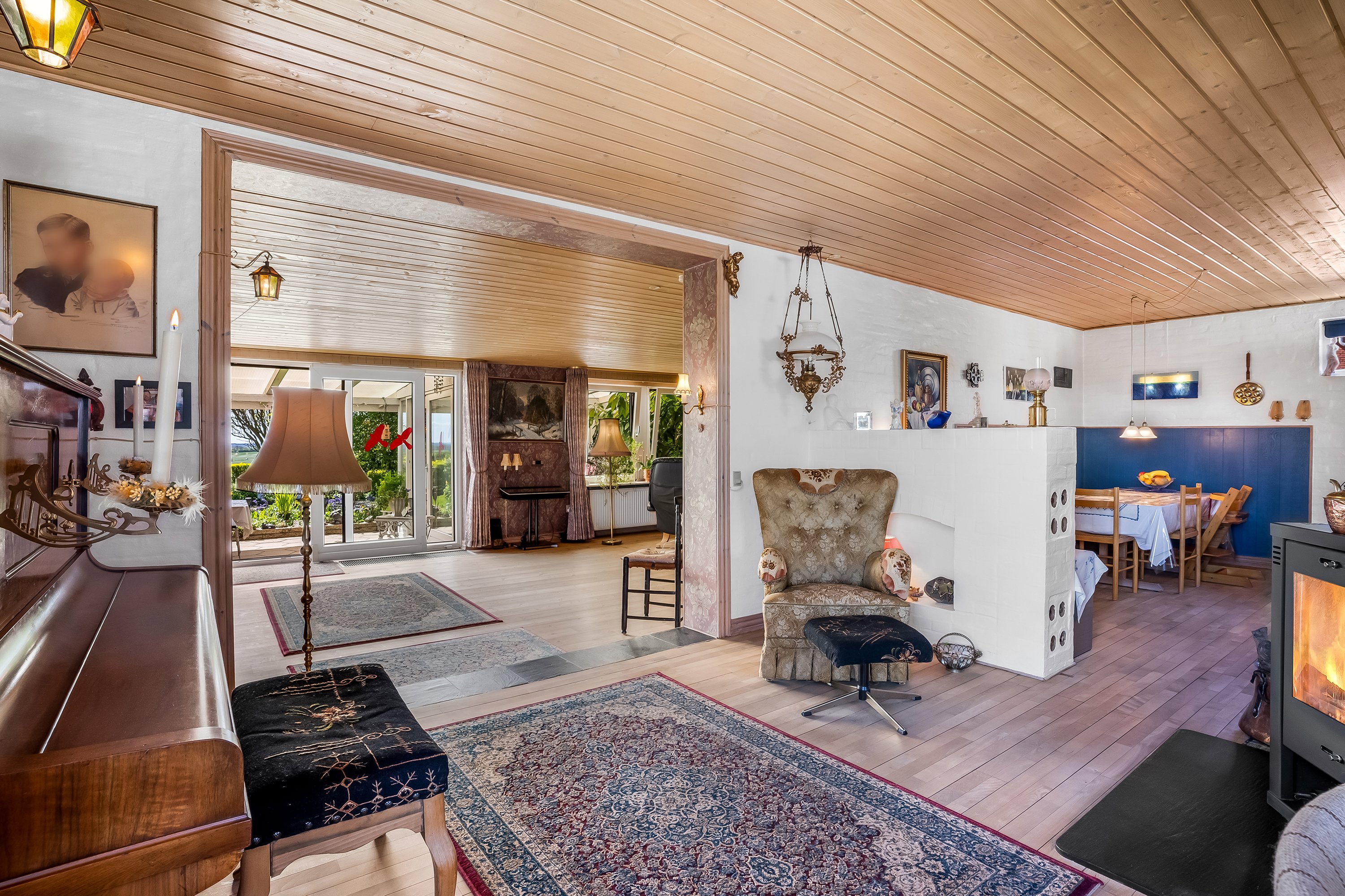 Fremhævet spisestue billede i fuldskærmstilstand. Billede af Hovedgaden 47, Nørre Nissum, 7620 Lemvig