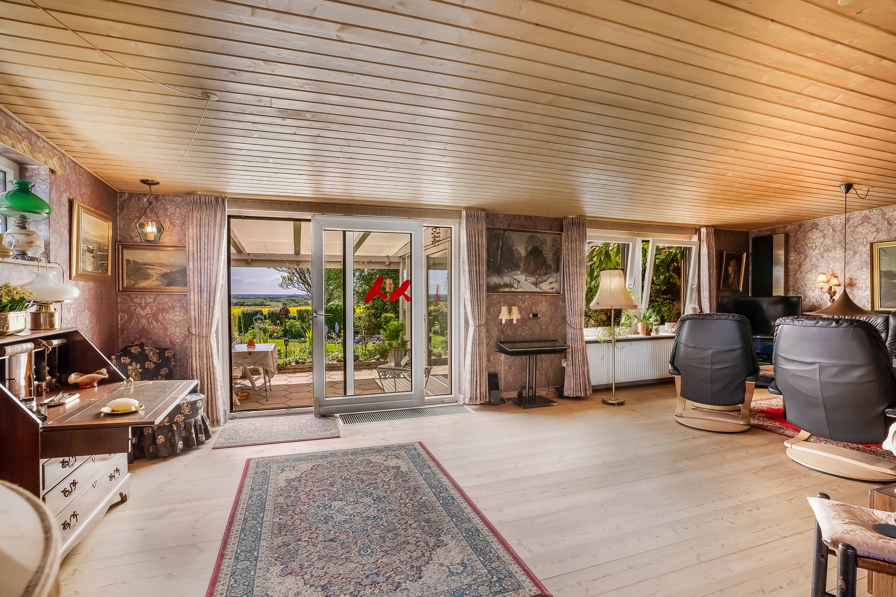 Fremhævet stue billede i fuldskærmstilstand. Billede af Hovedgaden 47, Nørre Nissum, 7620 Lemvig