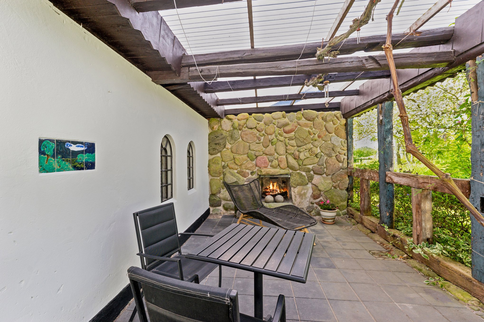 Fremhævet terrasse billede i fuldskærmstilstand. Billede af Birkestien 2, Mellerup, 8930 Randers NØ