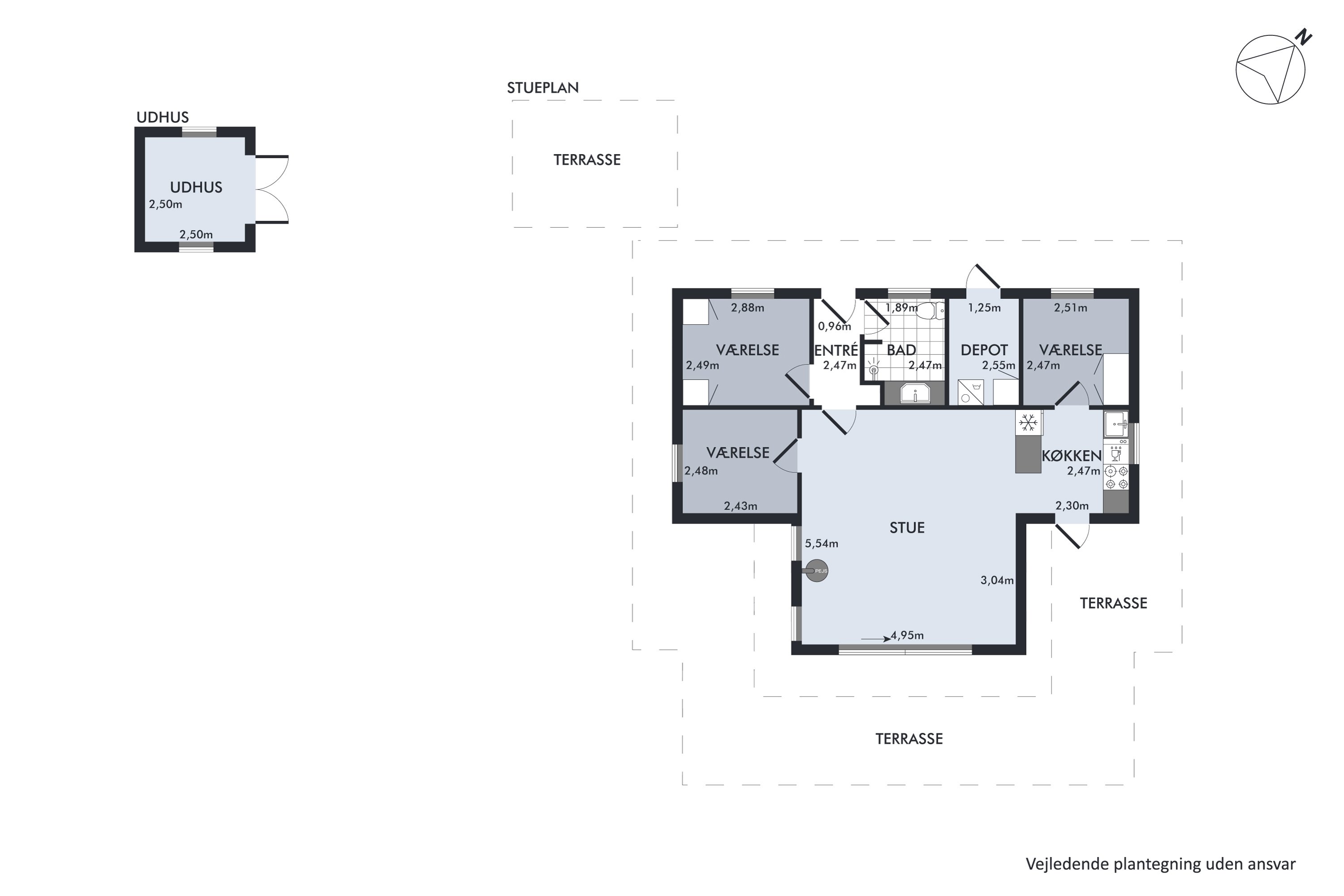 Plantegninger billede af Tjørnevej 5, Handrup Strand, 8400 Ebeltoft