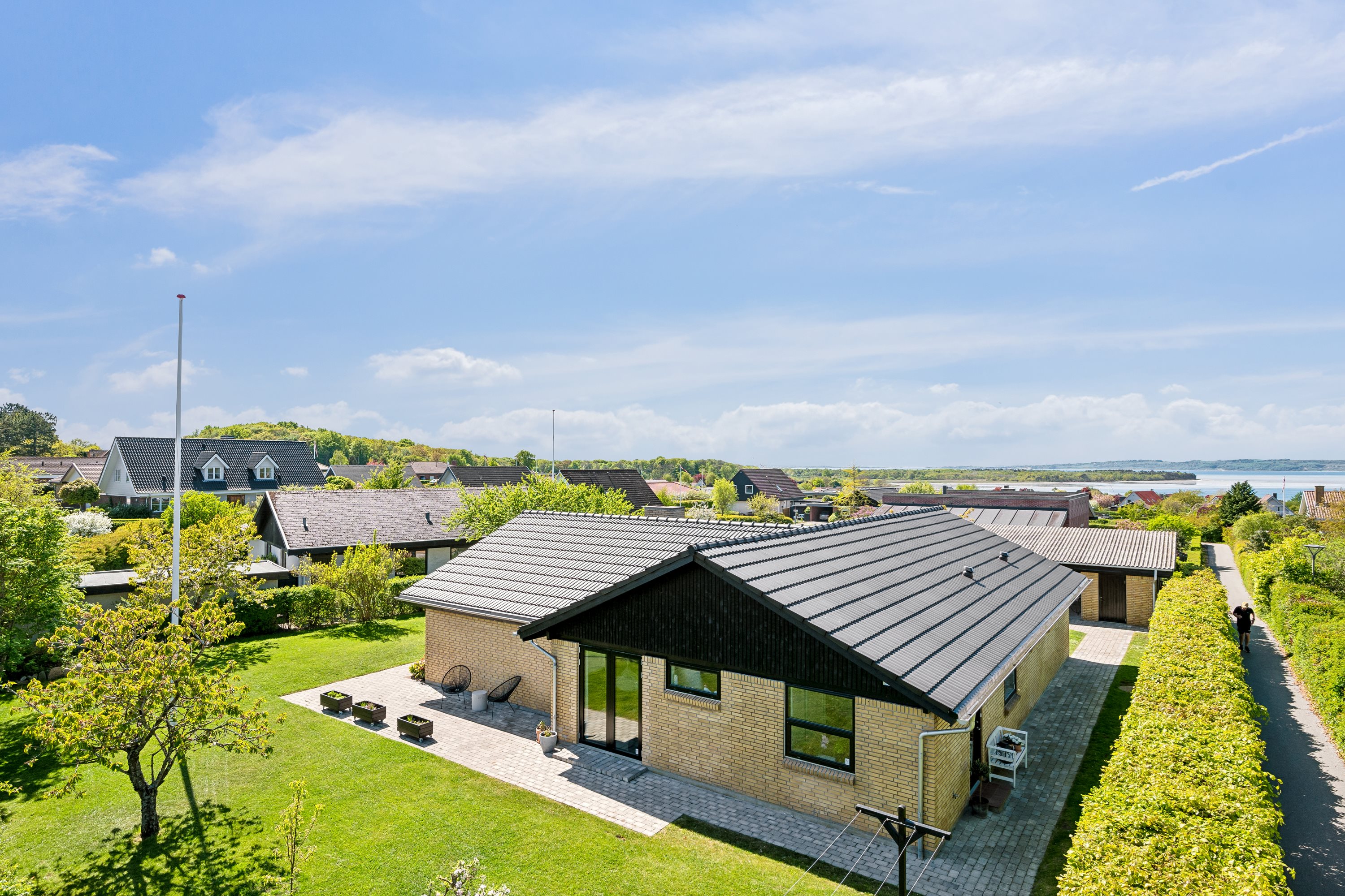 Villa: Luftfoto på Skovsvinget 4, 8400 Ebeltoft