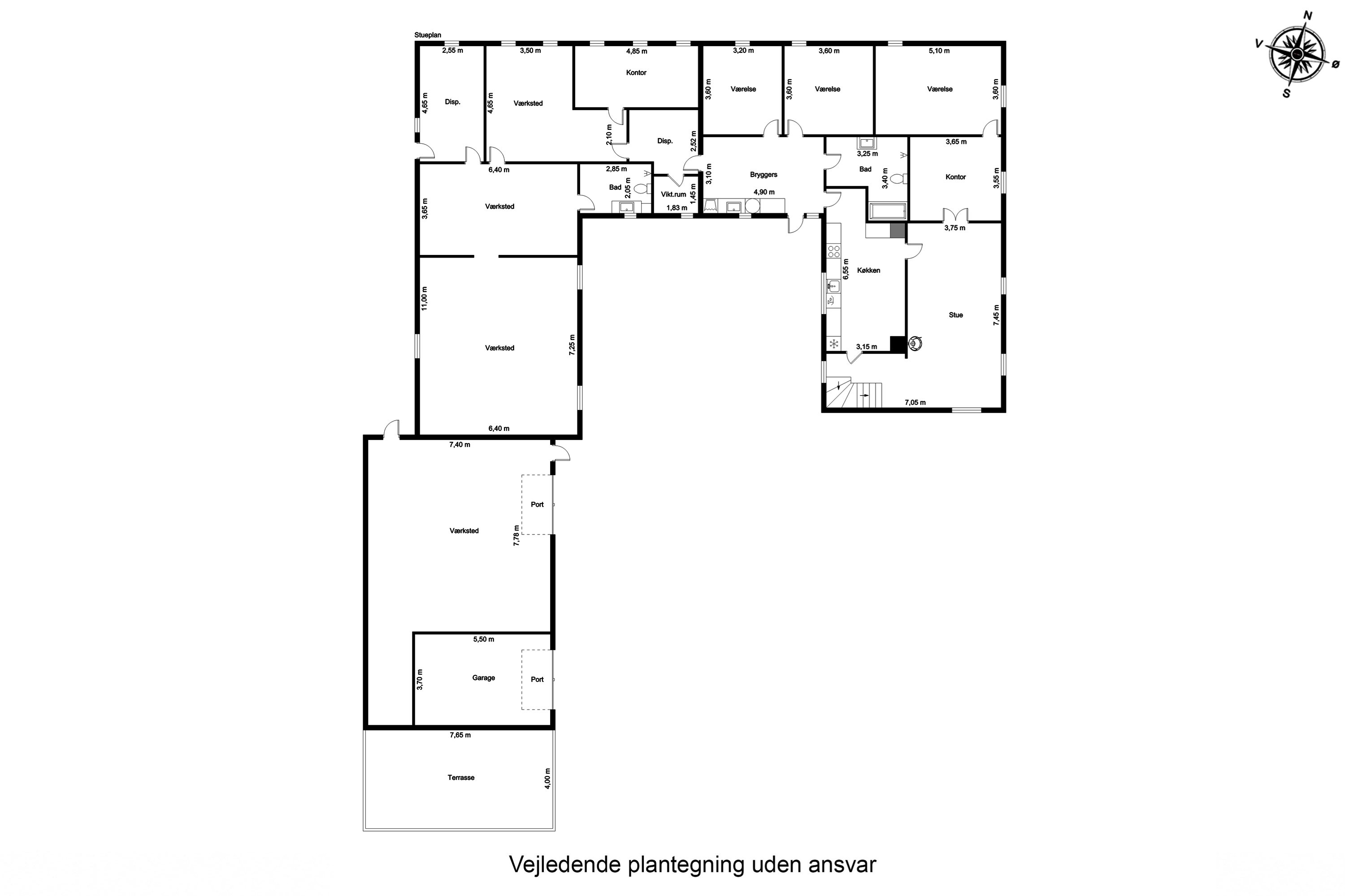 Plantegninger billede af Bygade 29, 7160 Tørring