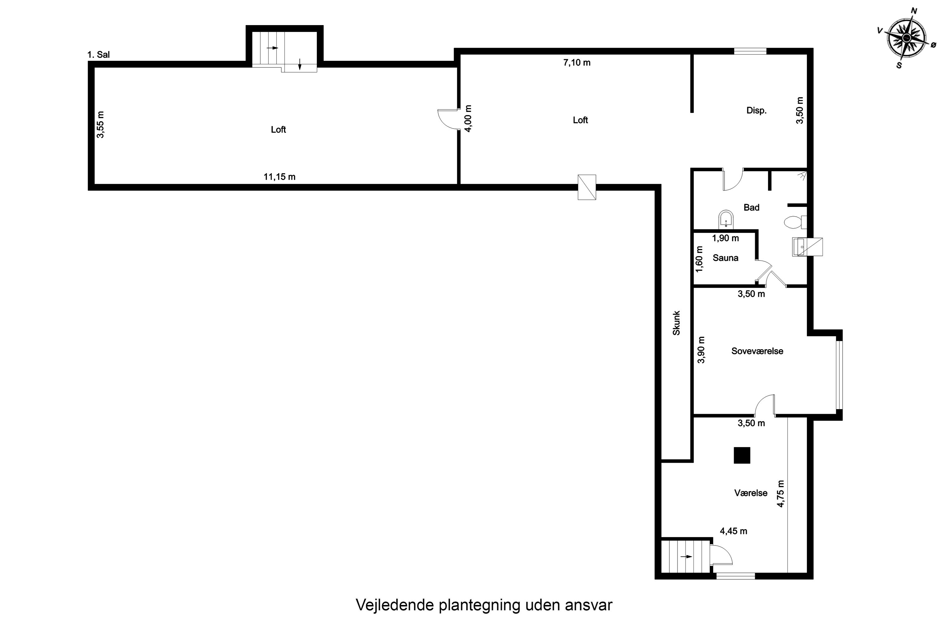 Plantegninger billede af Bygade 29, 7160 Tørring